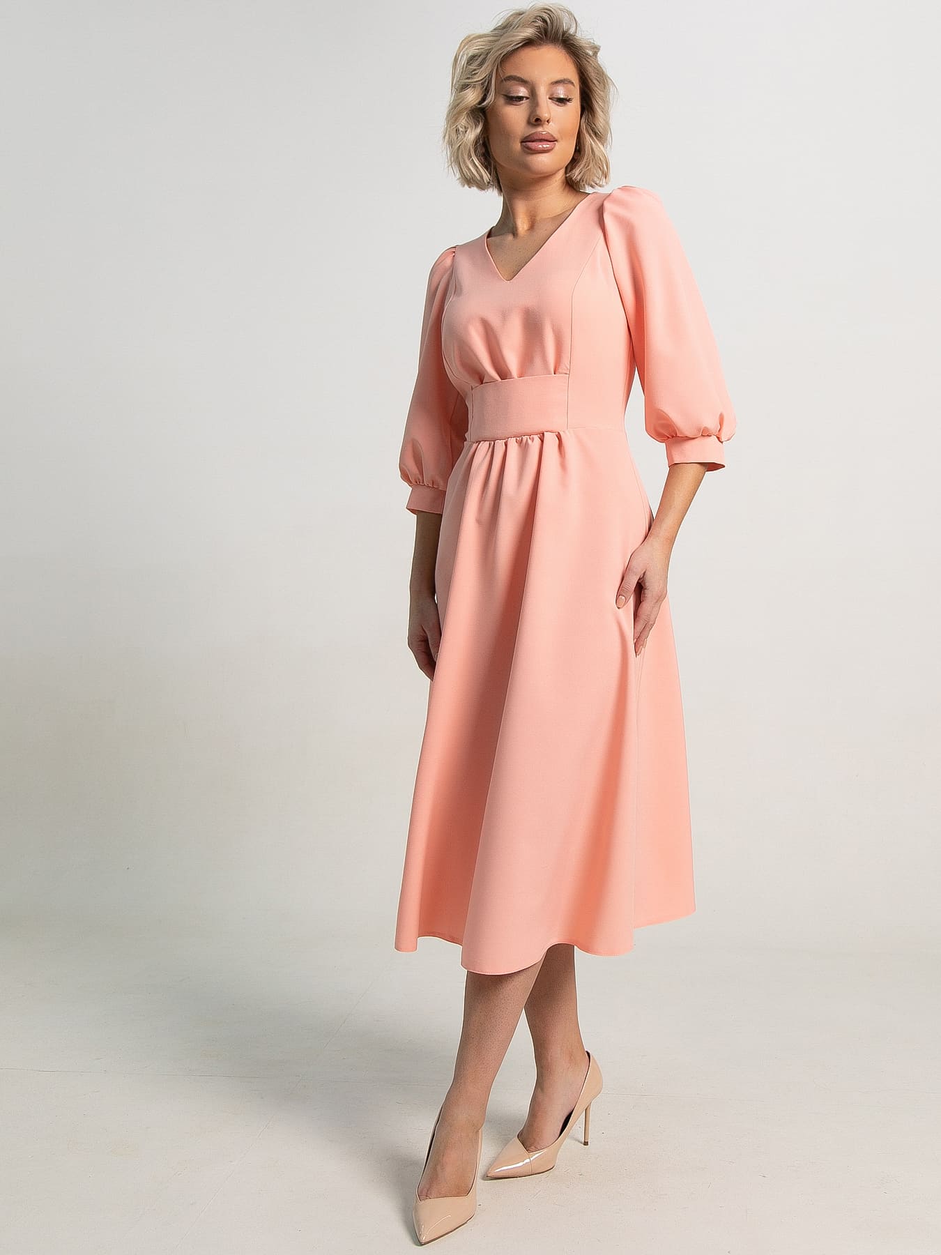 Платье Мадлен (персик) П15623-18М