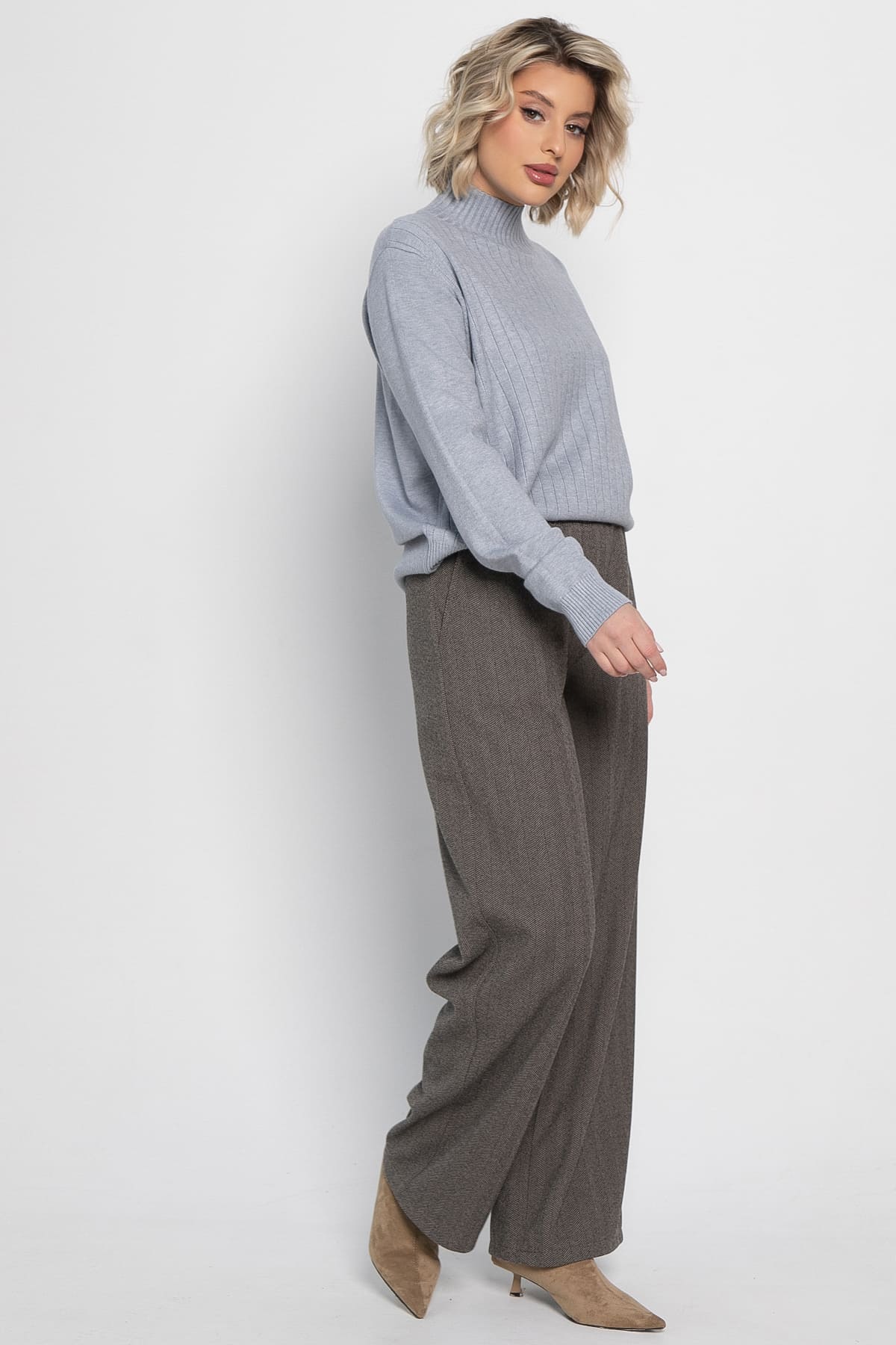 Брюки прямые Лиора (коричневые) Б15007-8М