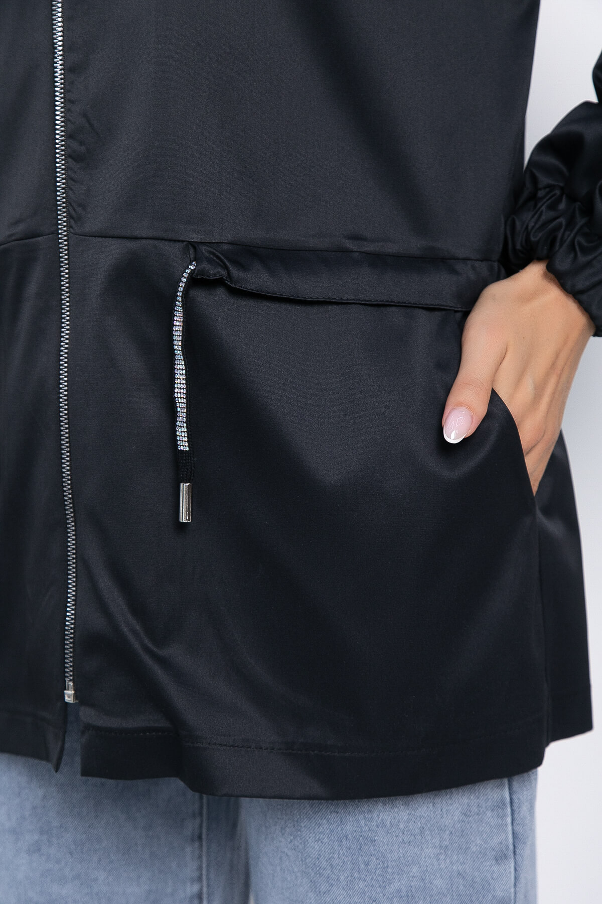 Ветровка Осенний дождь (черная) Б10931