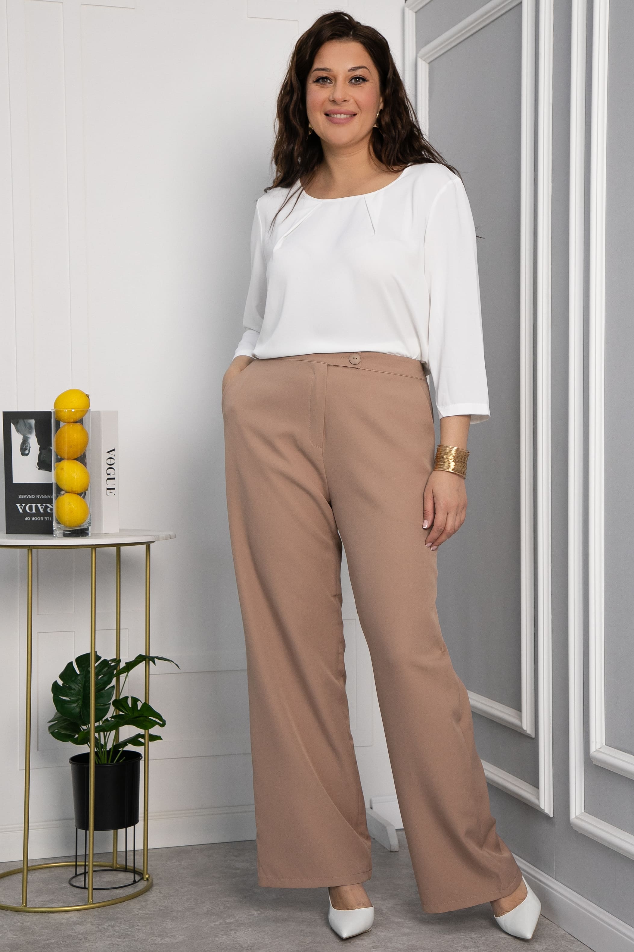 Блуза Прайм-тайм (айвори) Б068