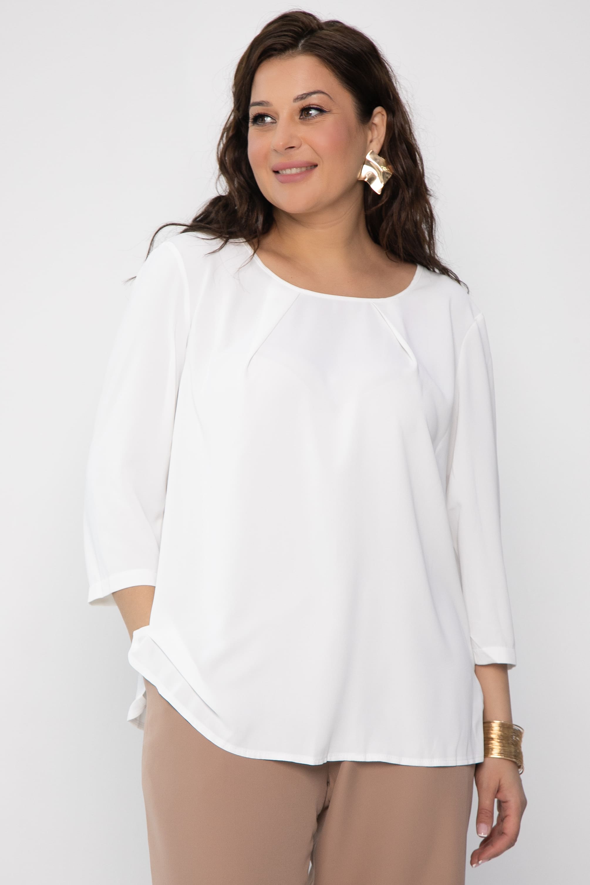 Блуза Прайм-тайм (айвори) Б068