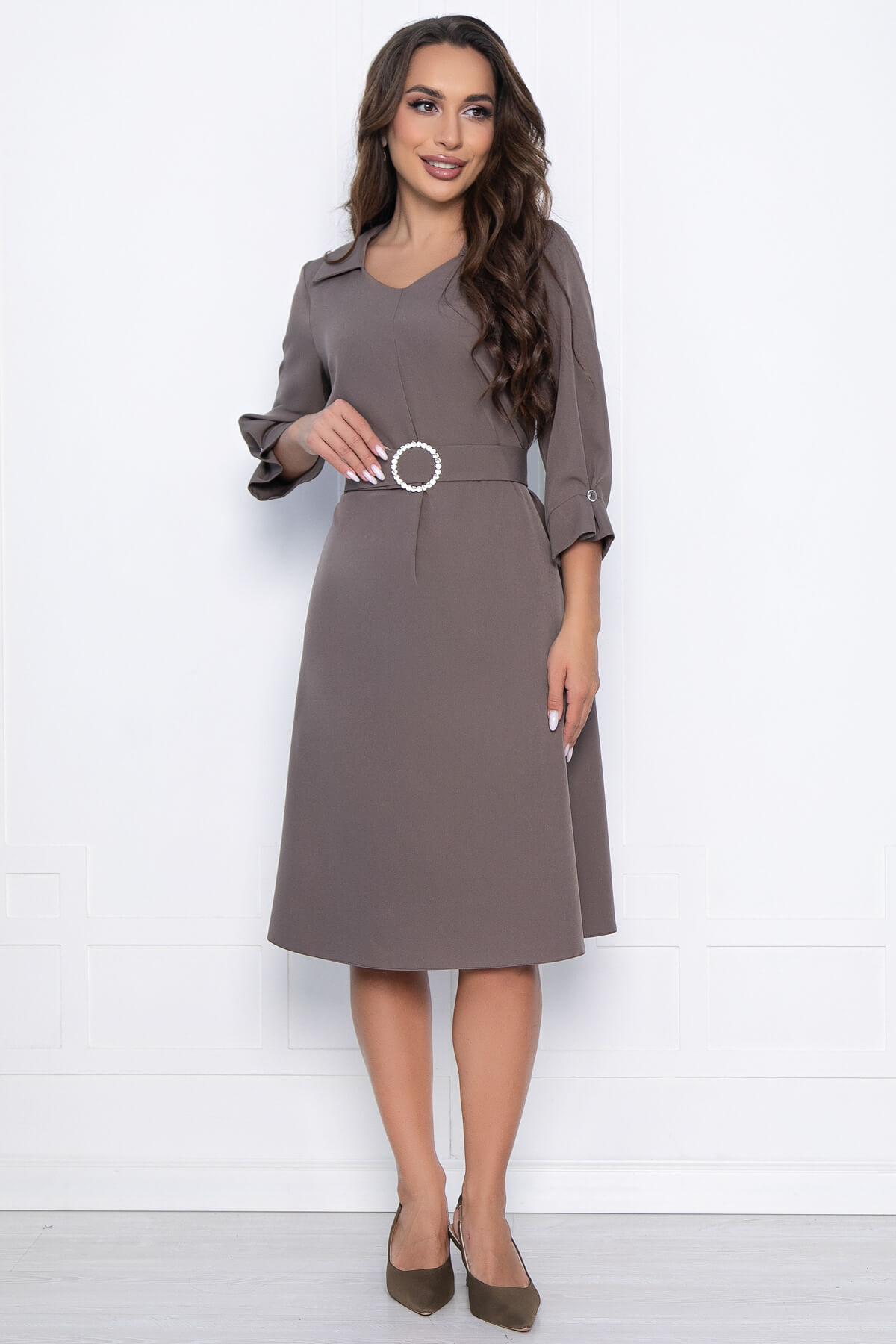 Платье Лорэн (кофе) П10780