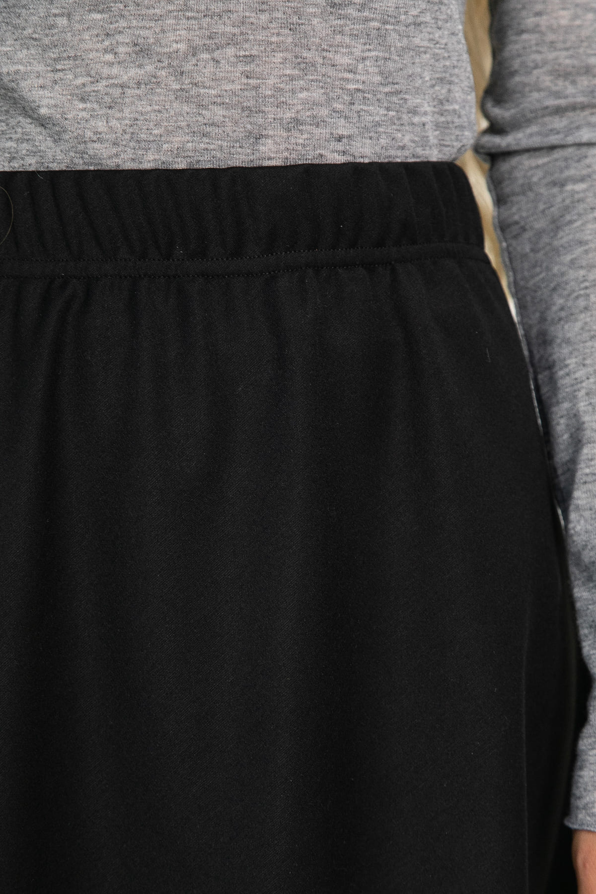 Юбка с кружевом Элегия (черная) Ю14913-10М