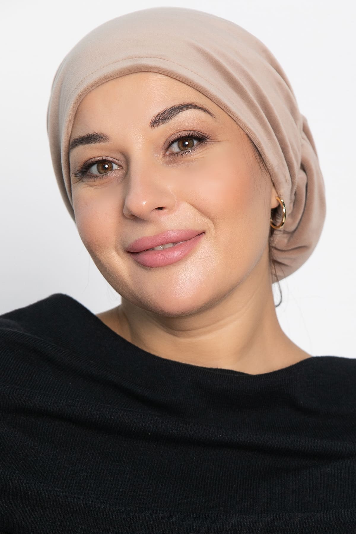 Чалма с резинкой (бежевая) ЧР13-23М