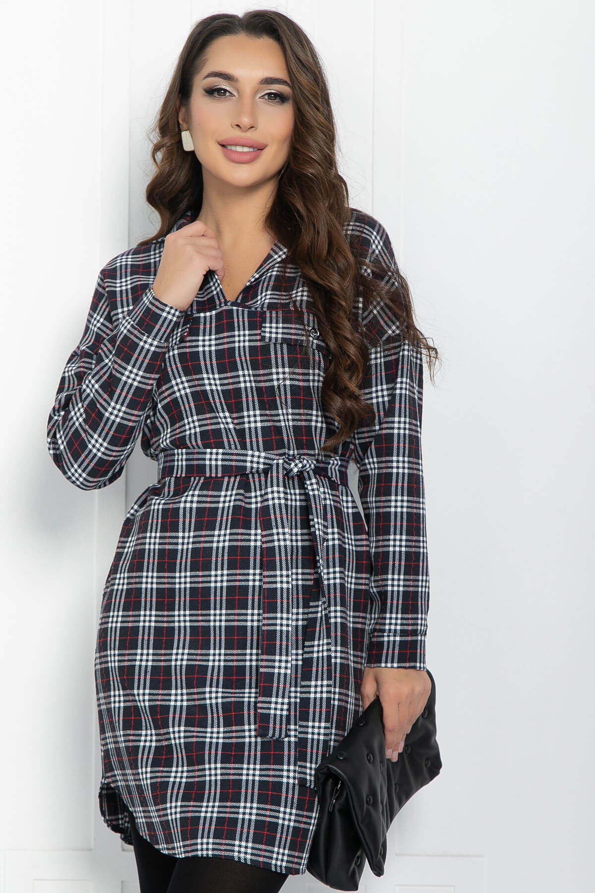 Платье Сесилия (темно-синее) П11886