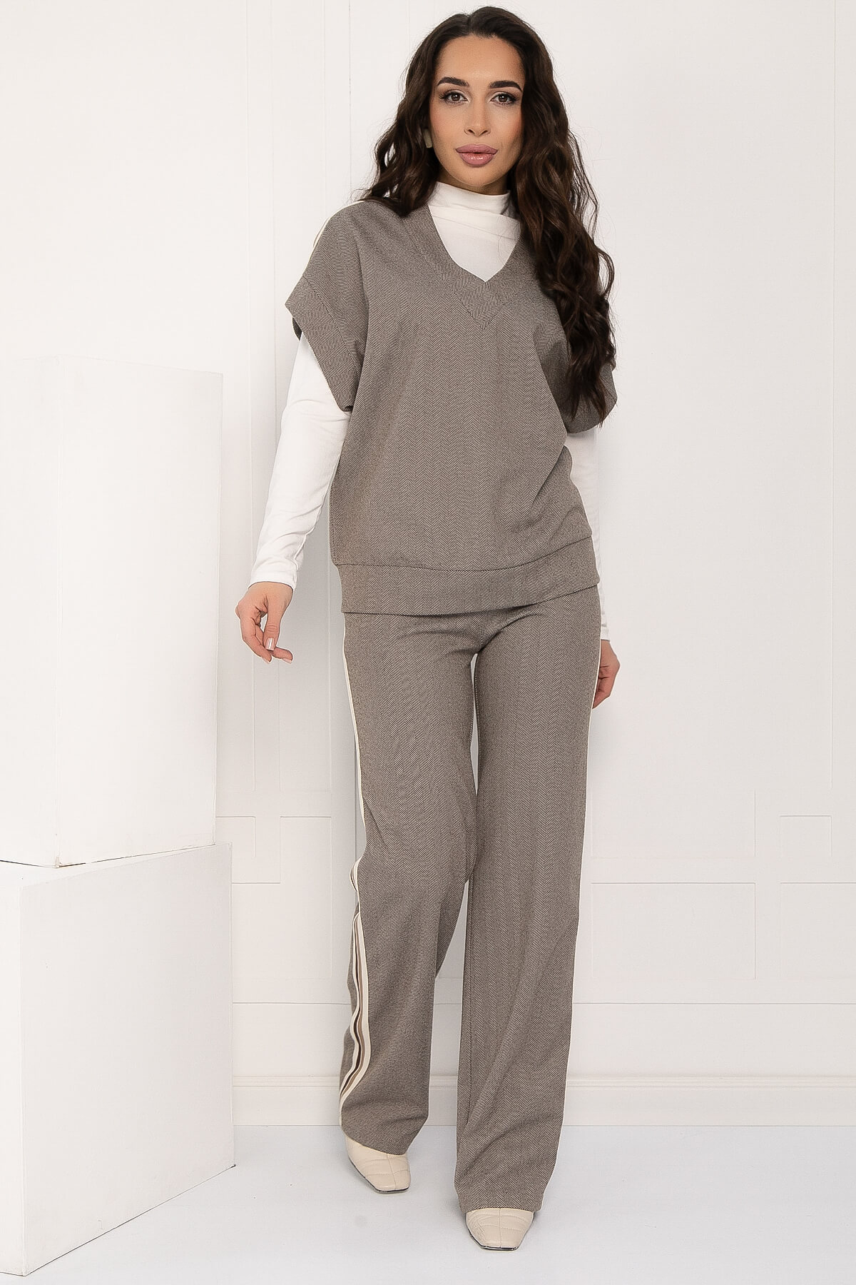 Костюм Уютный шарм (бежевый) К12786-5М