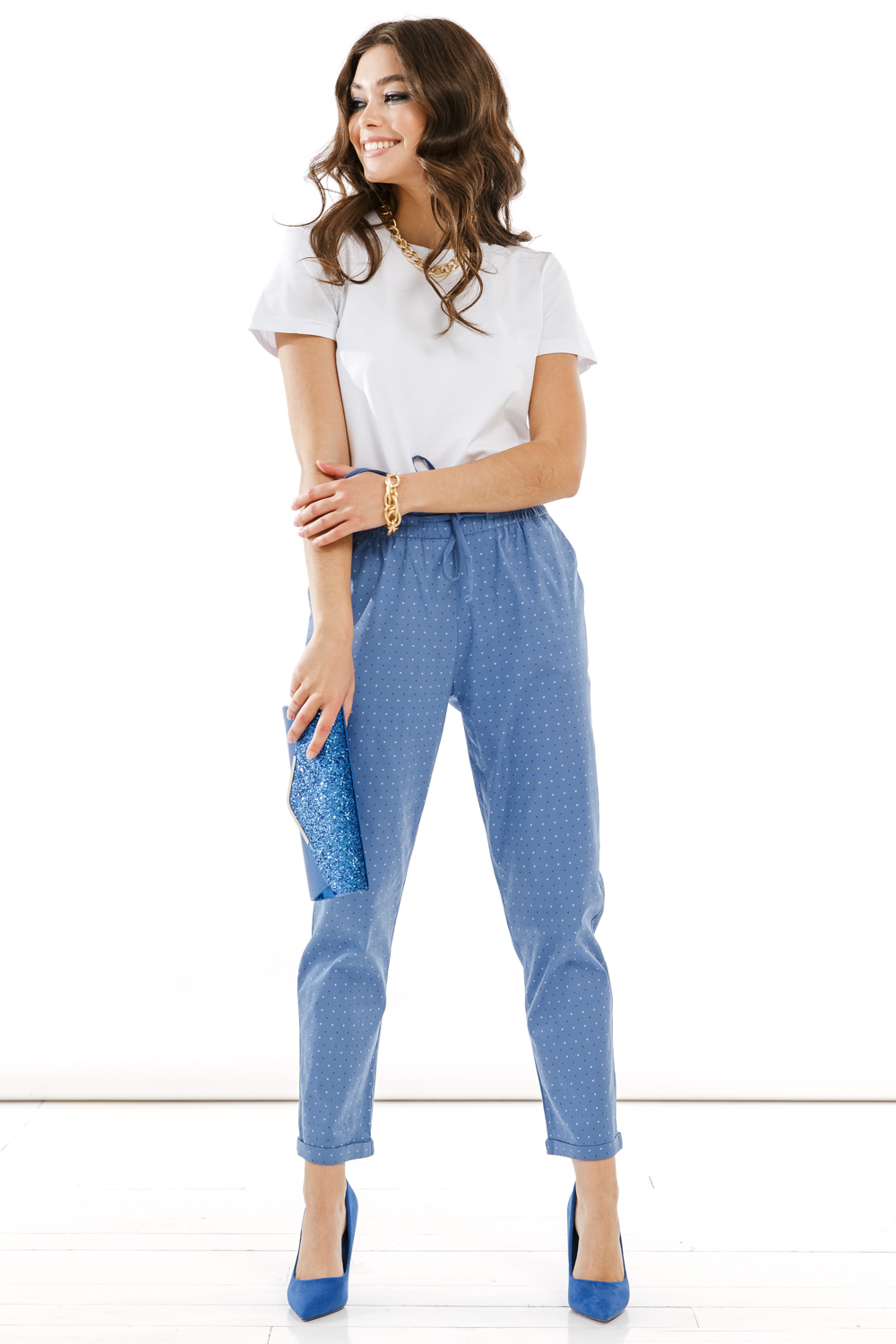 Брюки "Горожанка" (джинс) Б2229