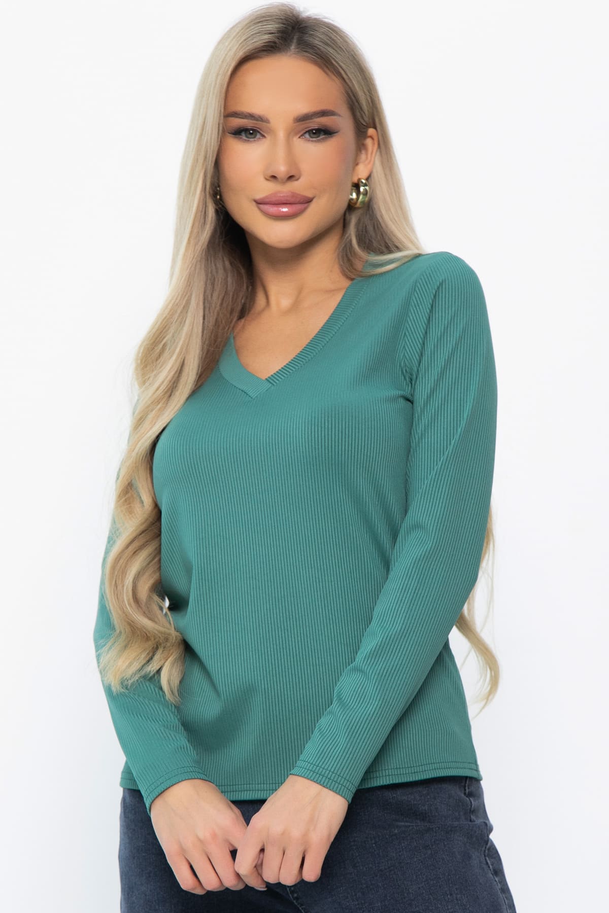 Джемпер трикотажный Бетси (зеленый) Б14870-50М