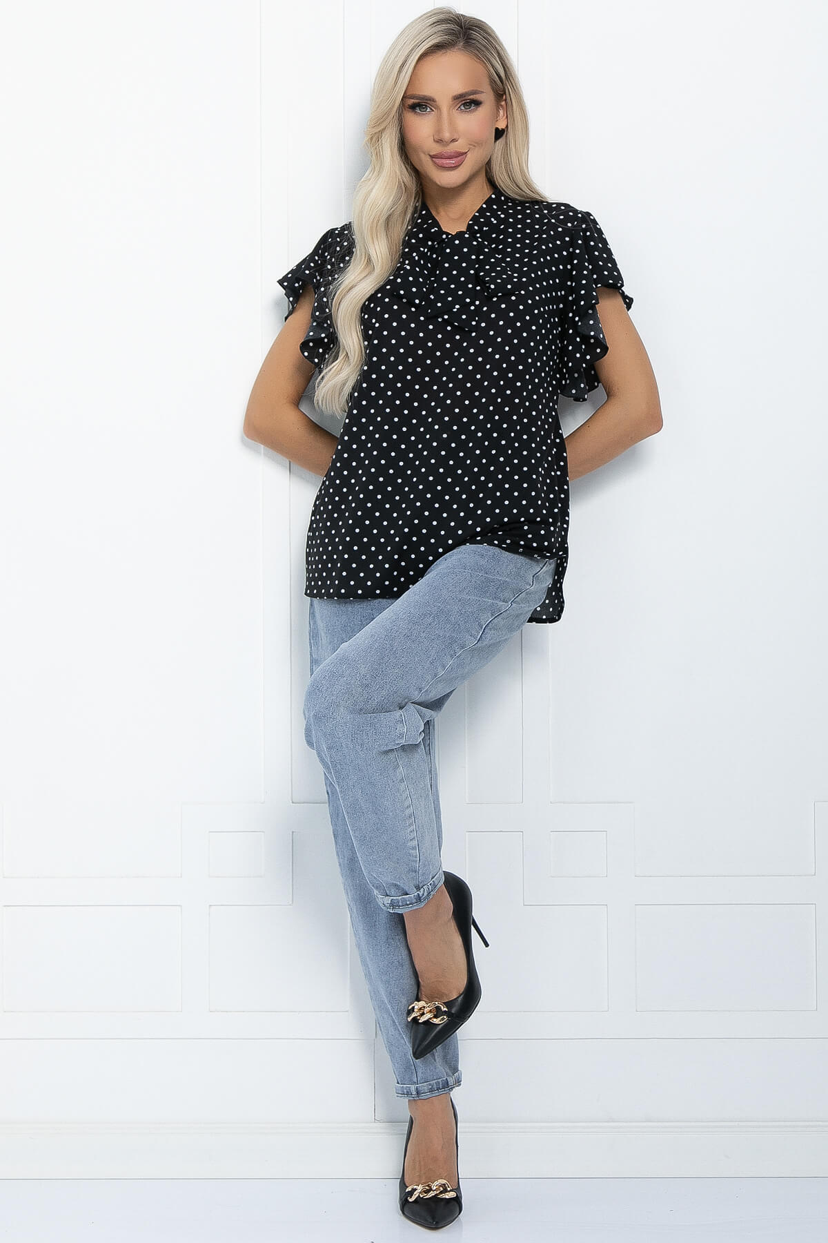 Блуза Челси (черная) Б11494