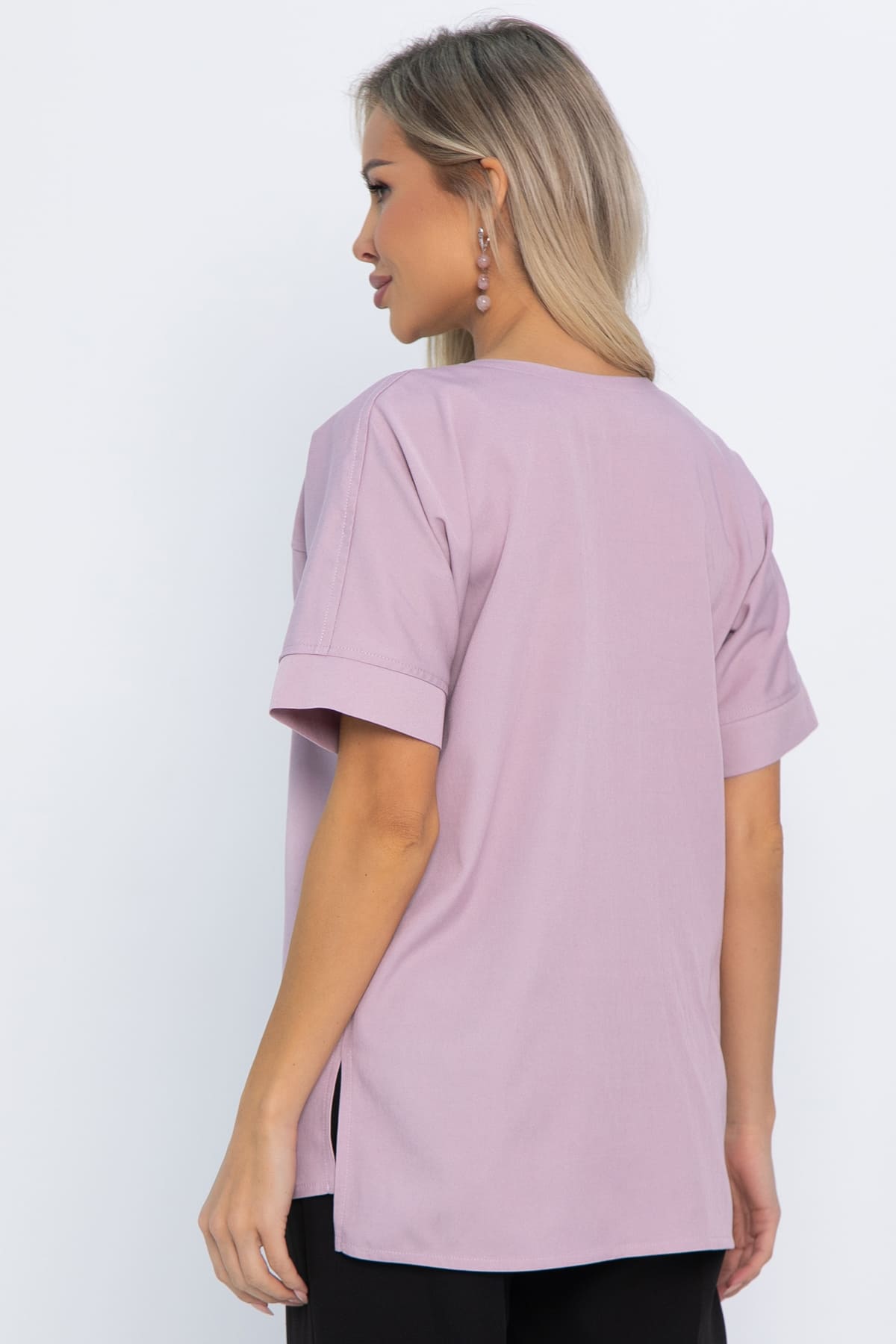 Блуза Лореаль (пудро-лиловая) Б14605-47М