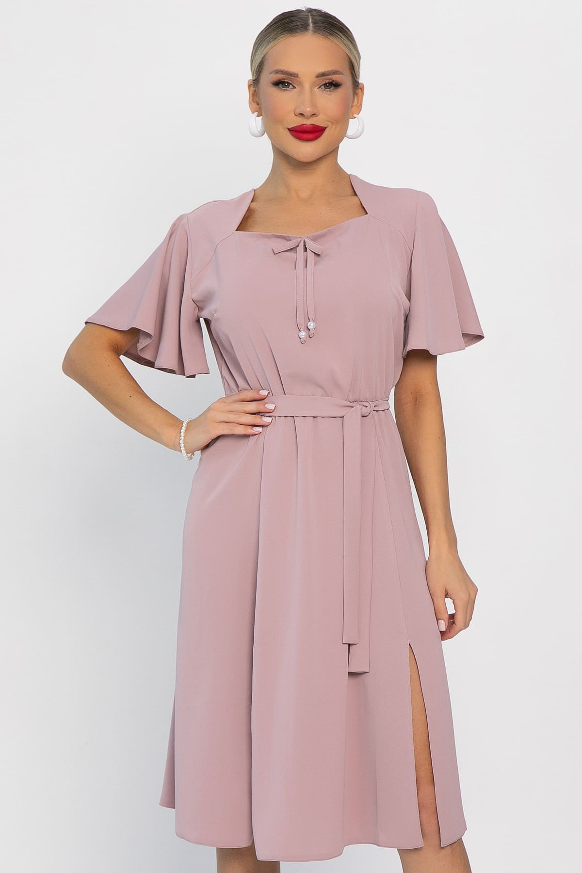 Платье Трепет любви (пудра) П13915-39М