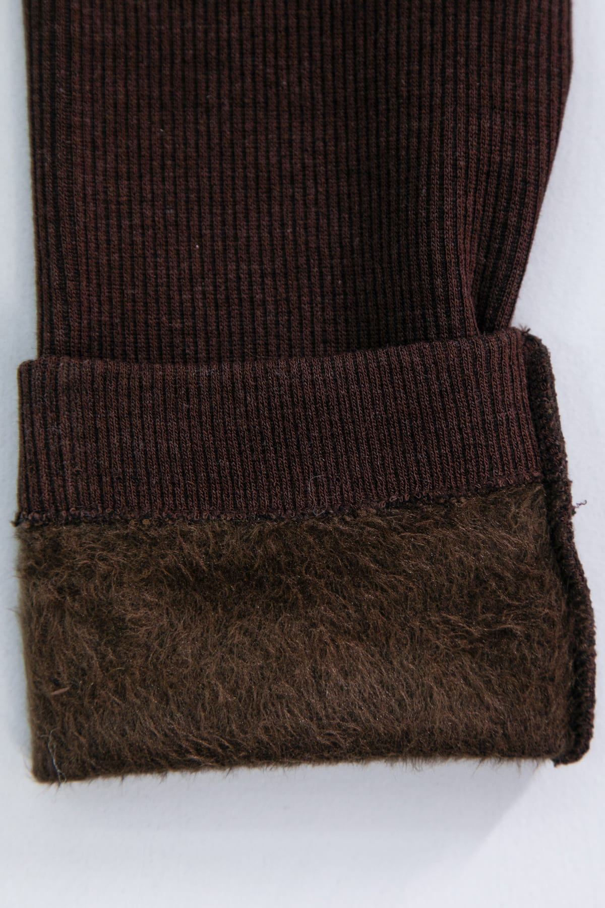 Лосины в рубчик утепленные (шоколад) Б14808-7М