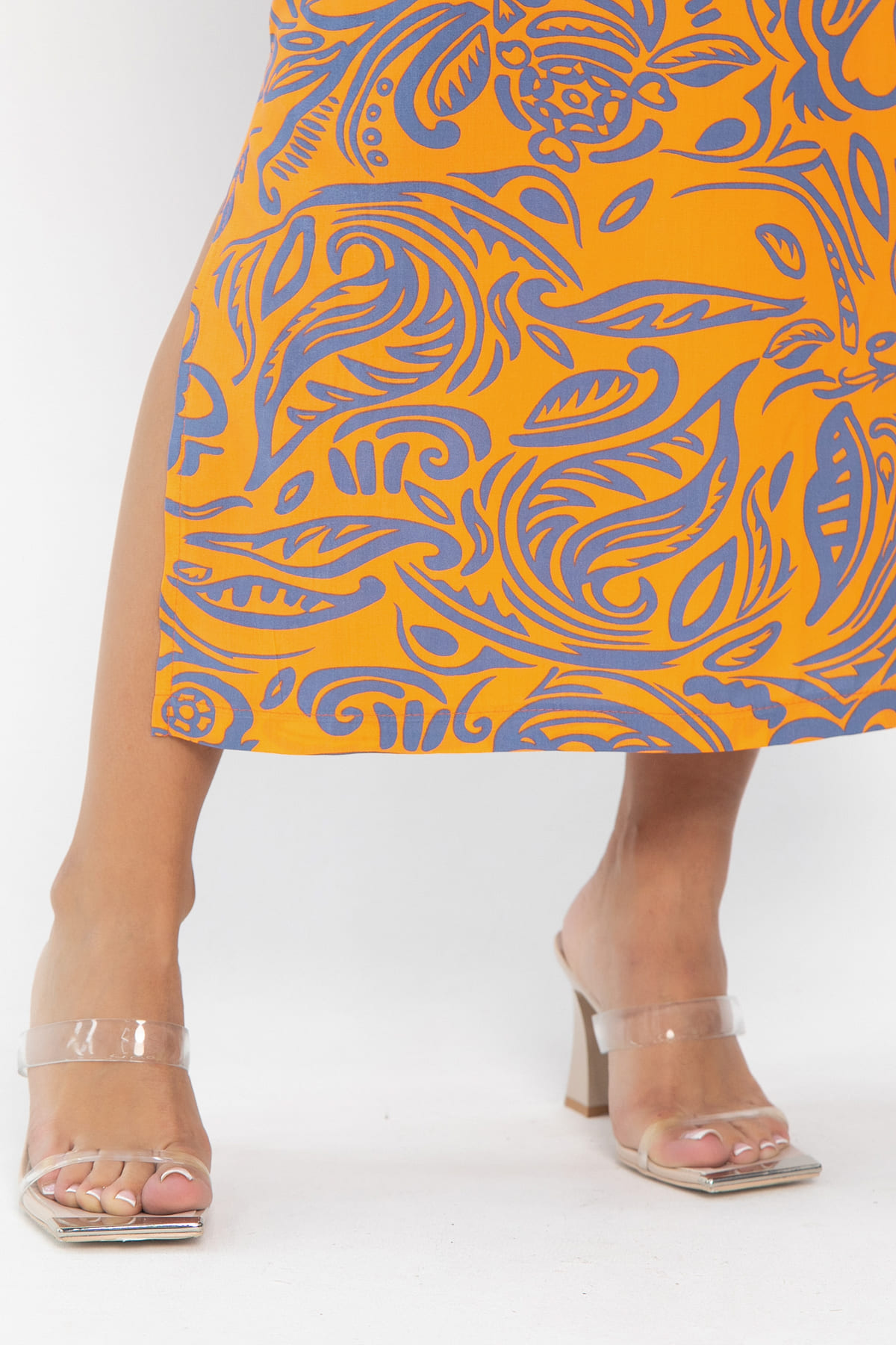 Платье Вистерия (оранжевое) П13947-5М