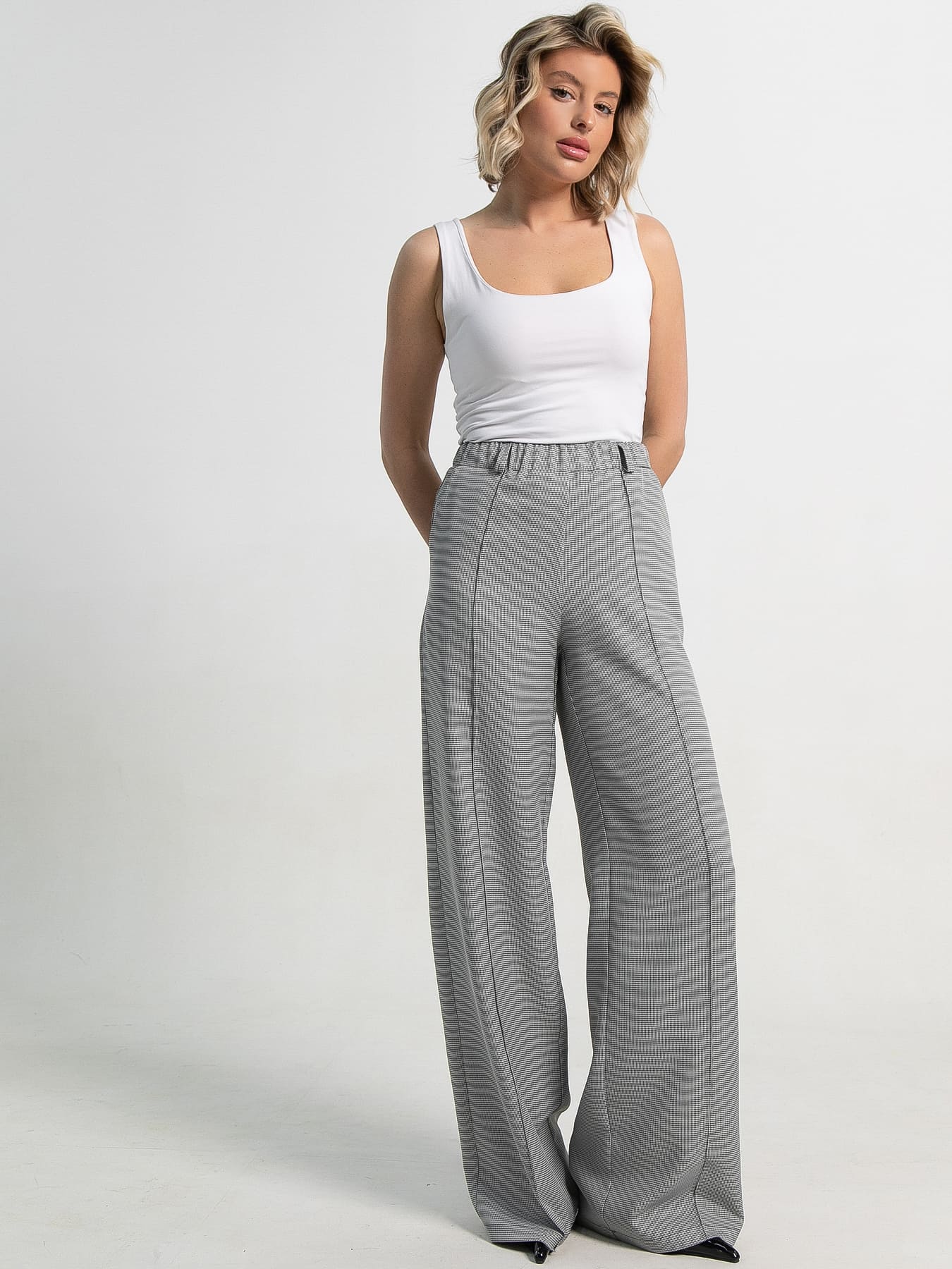 Брюки Космо НЬЮ (черно-белые) Б15381-1М