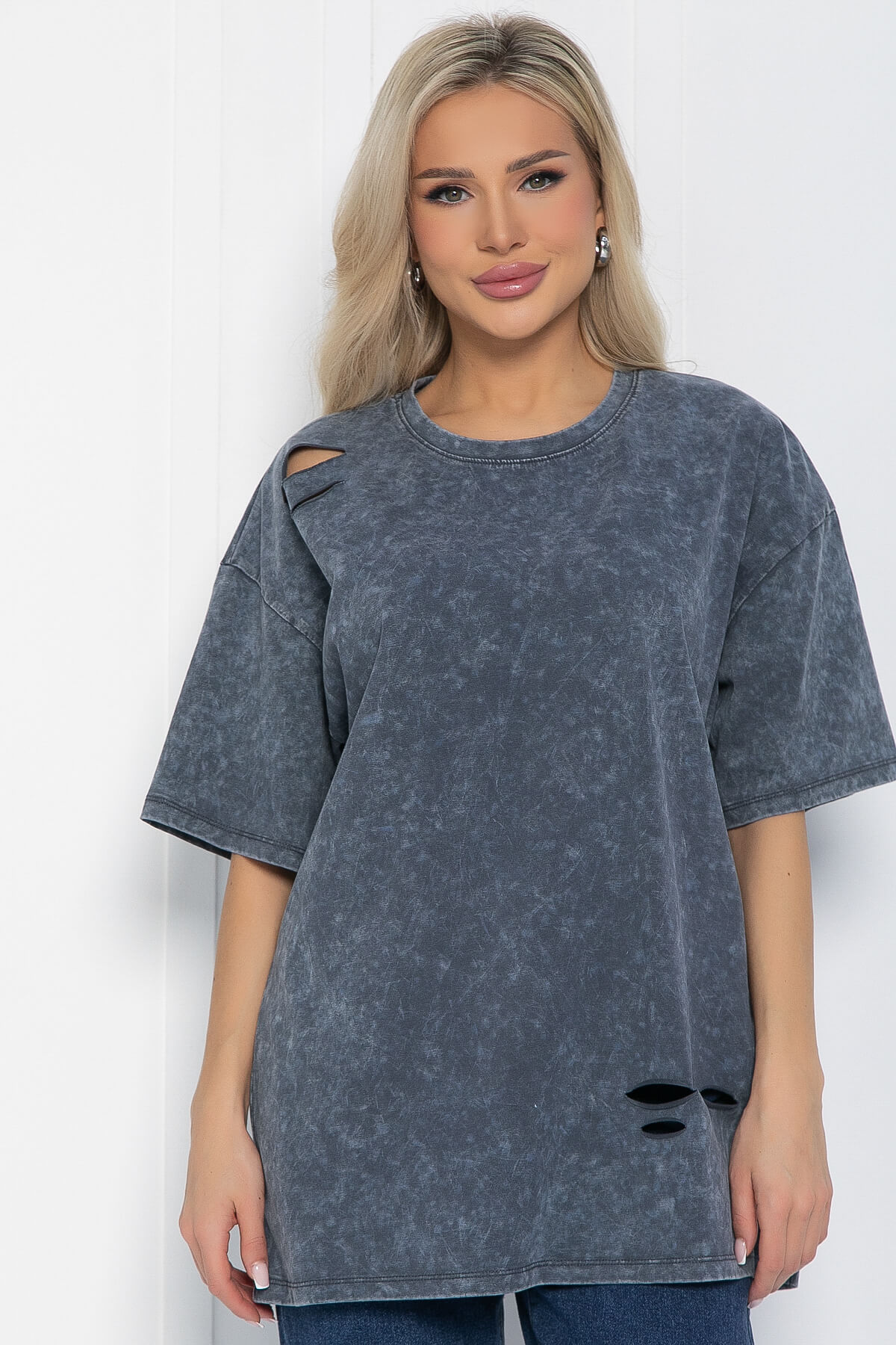 Футболка Микель (синяя) Б12598-20