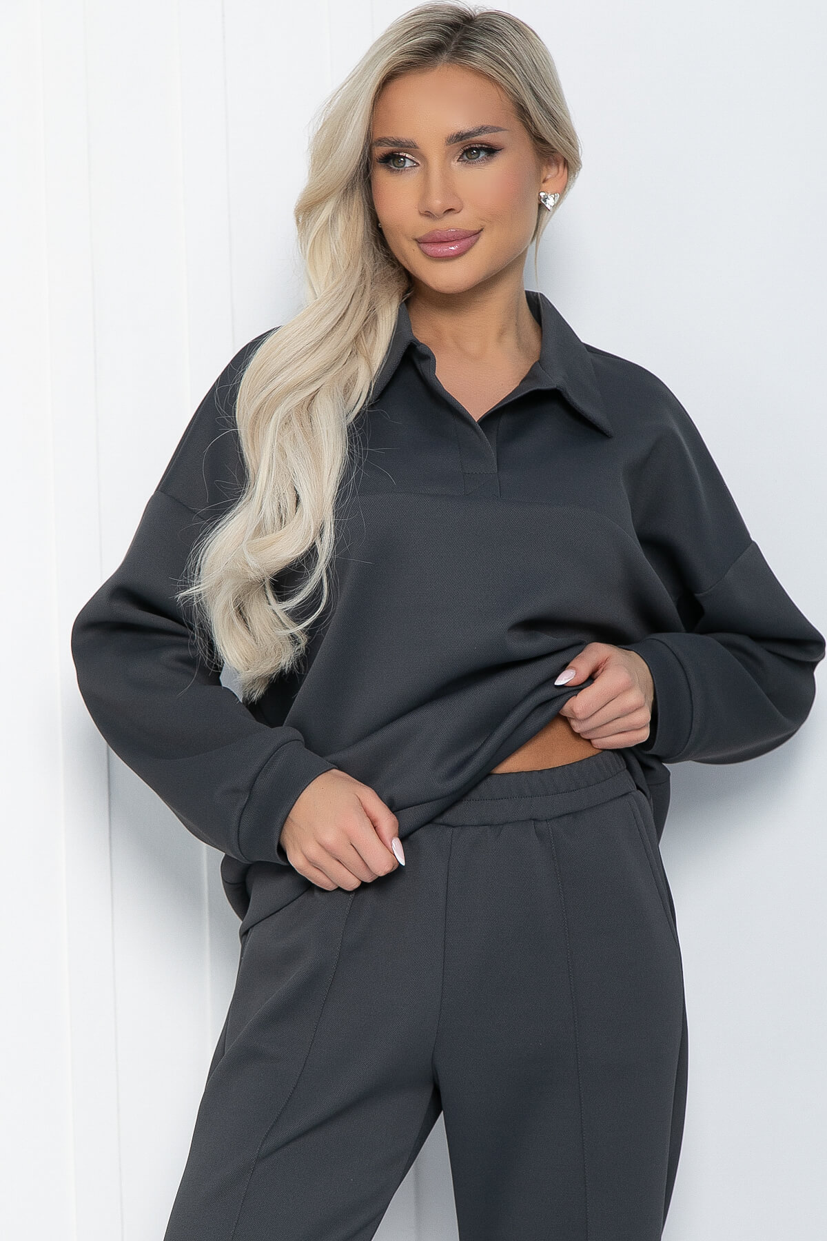 Костюм Дуэт (серый) К12137