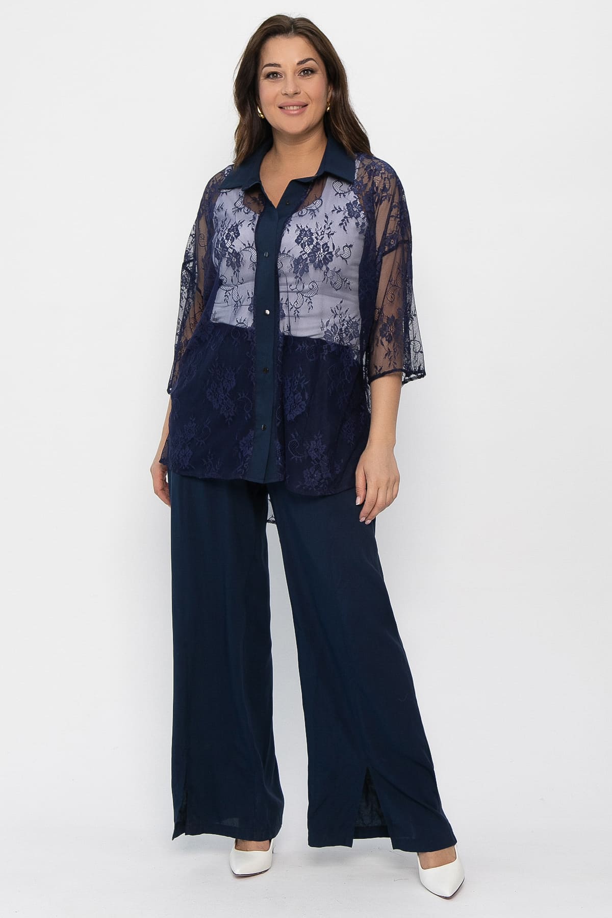 Костюм Кружевная история (синий) К13799-13М