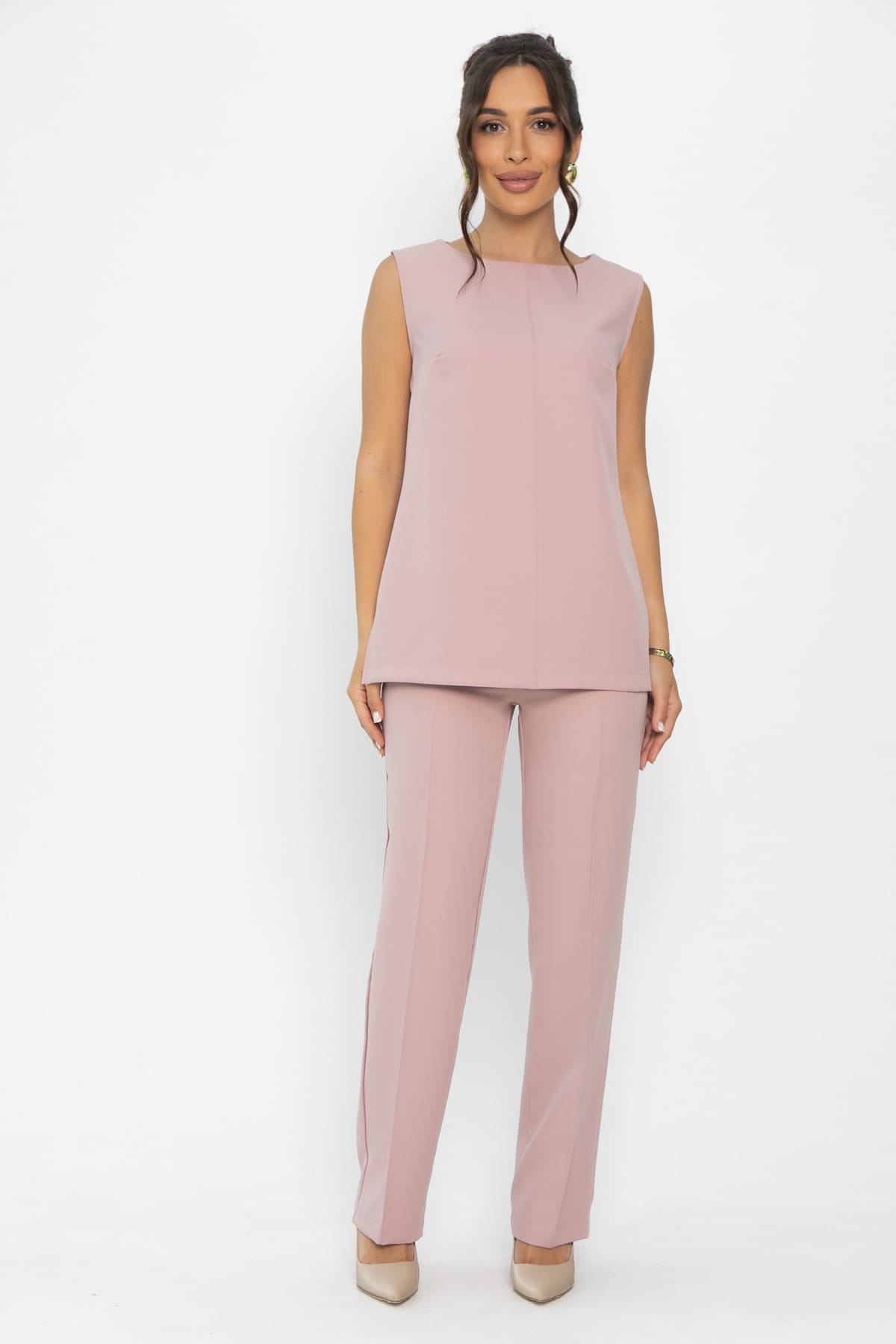 Костюм Гармония стиля (пудра) К13836-30М