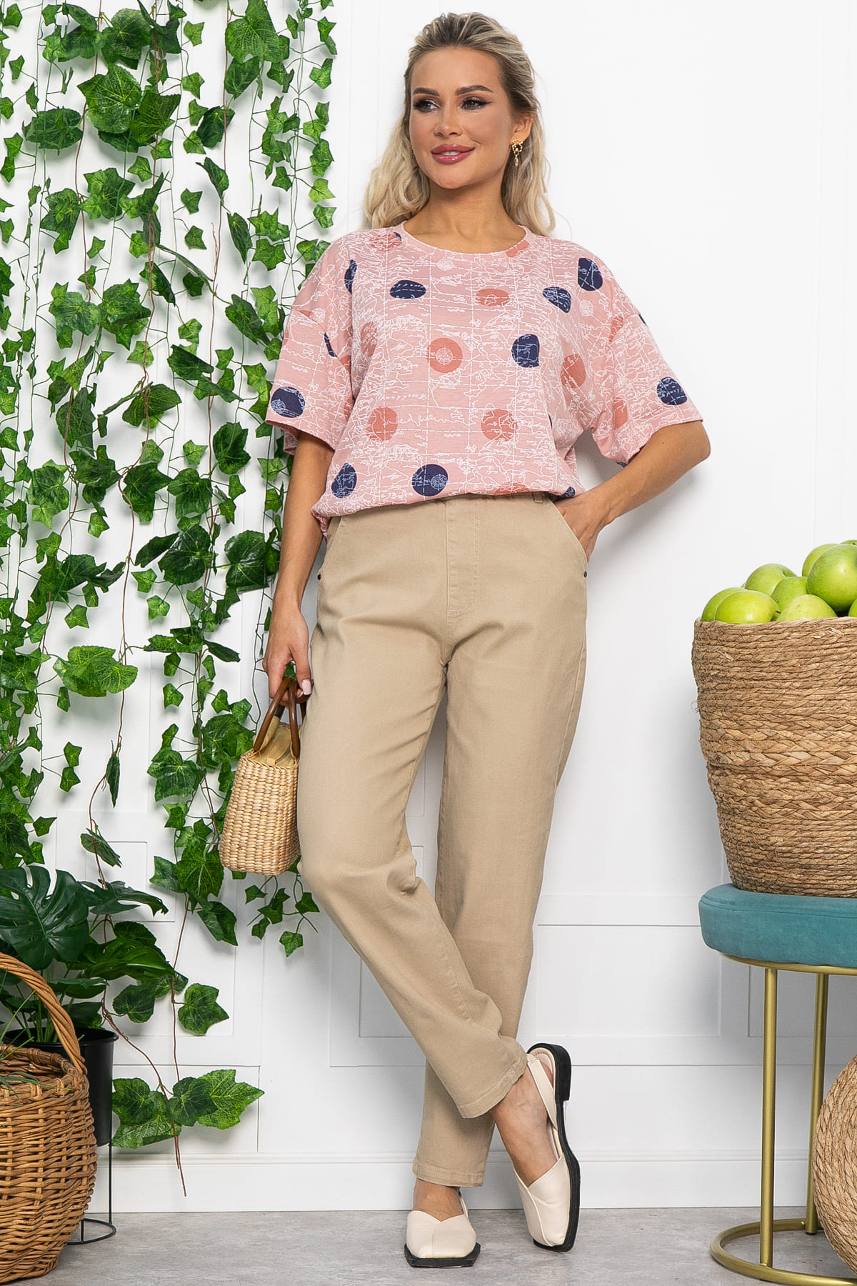 Блуза Тори (нежно-розовая) Б13521-20М