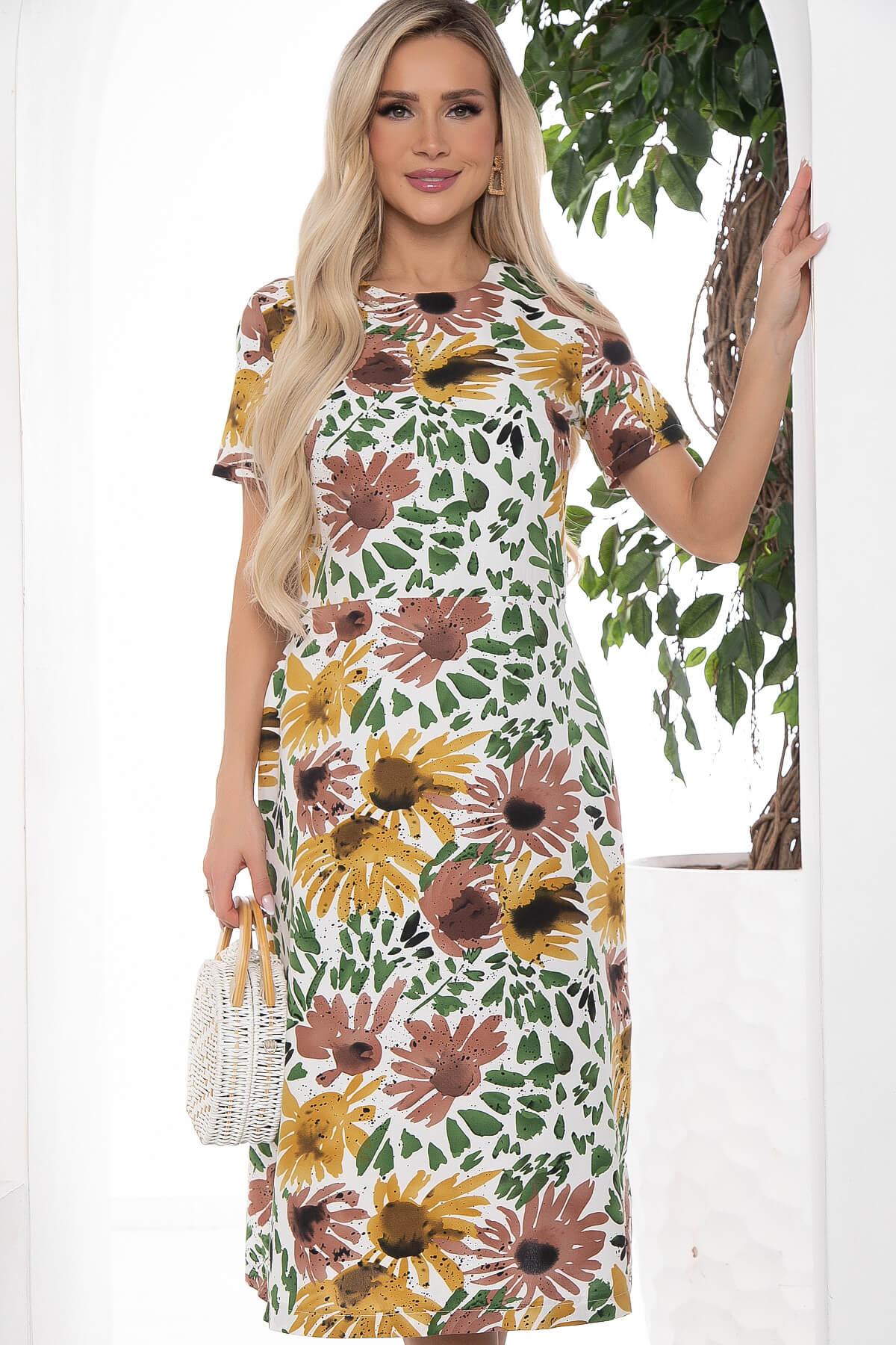 Платье Кокетливая (мультиколор) П10376