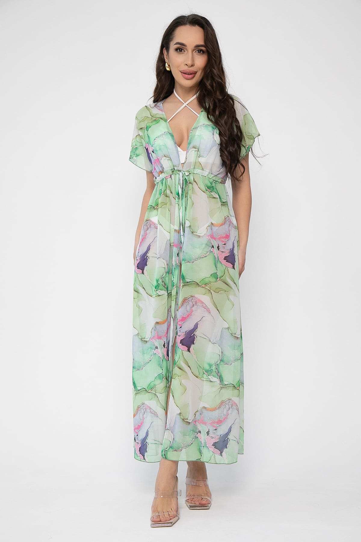 Парео (платье) Изольда (зеленое) П13601-9М