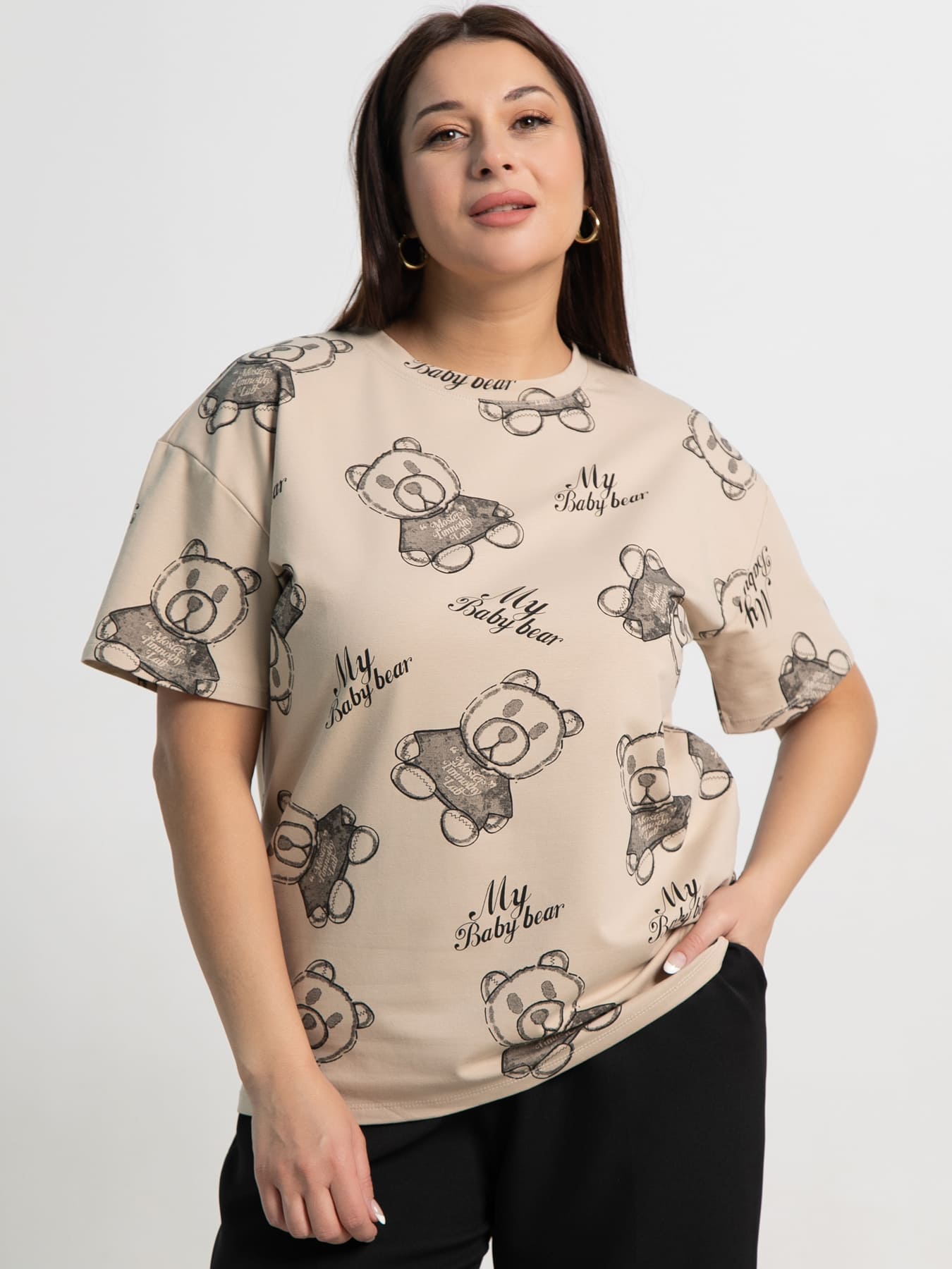 Футболка Бриса (бежевая) Б15372-20М