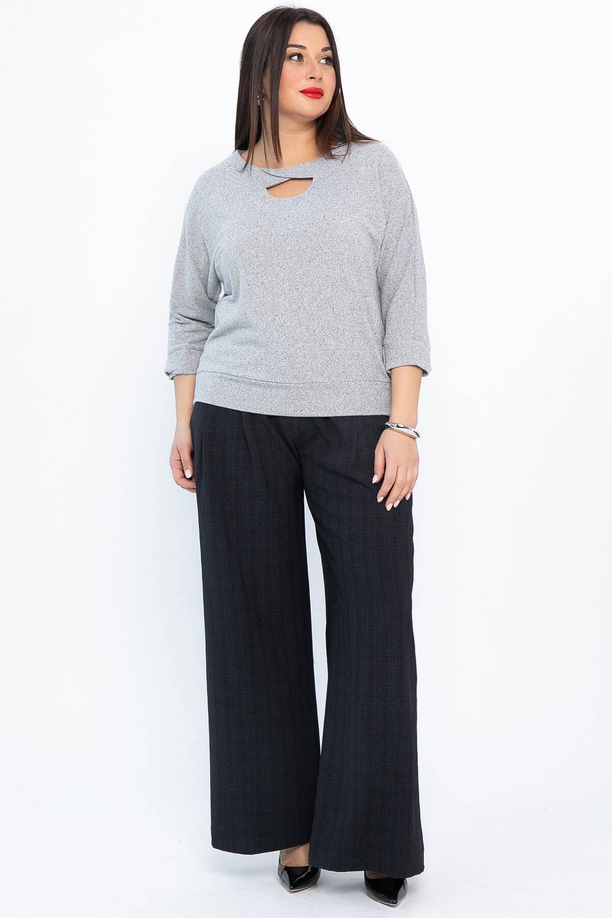 Блуза Ума (серая) Б14631-50М