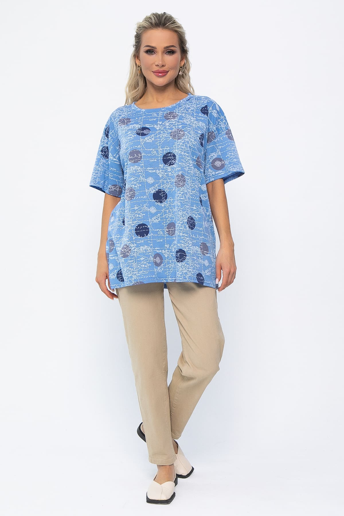 Блуза Тори (джинс) Б13518-20М