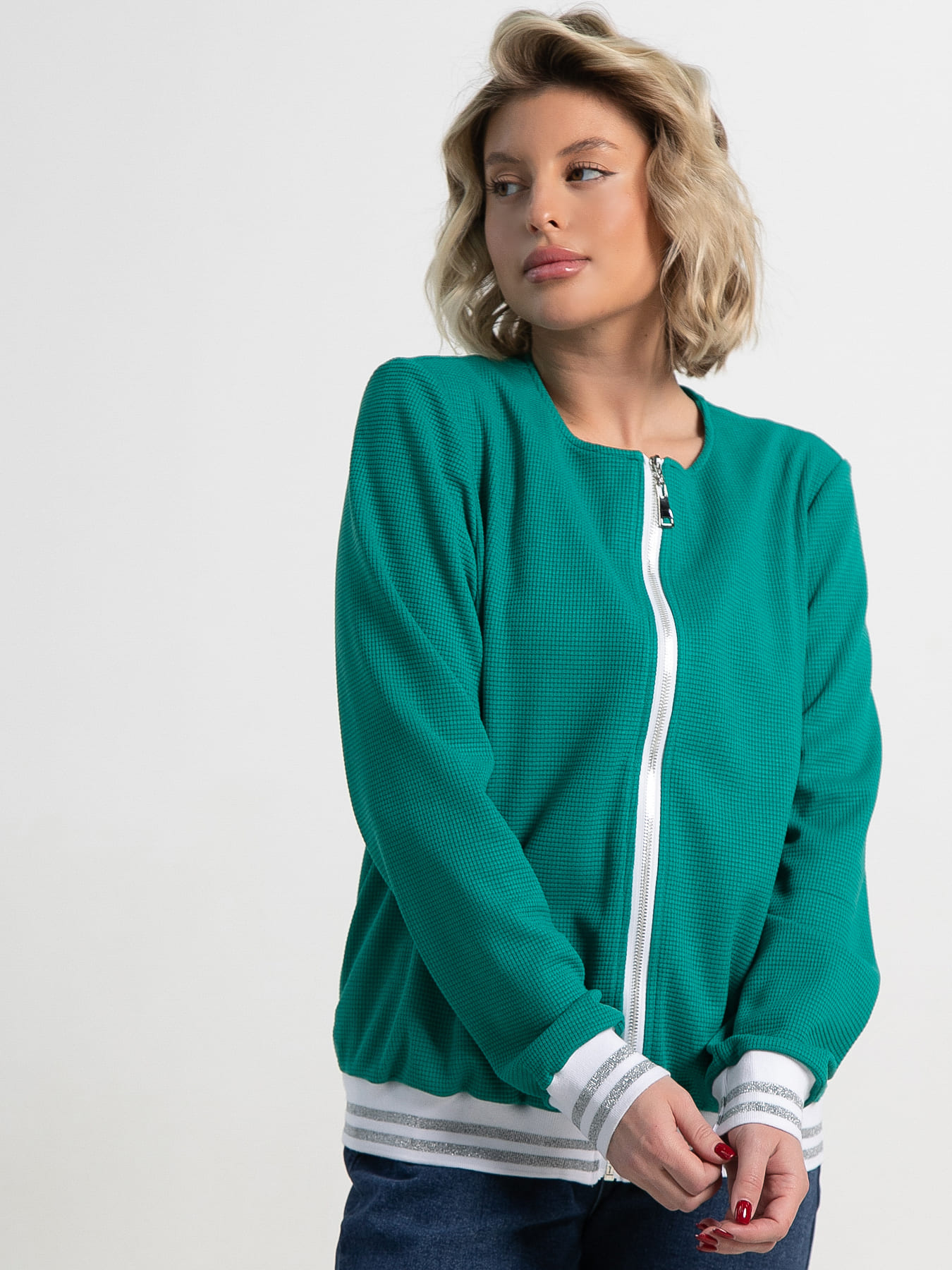 Бомбер Аланис (изумрудный) Б15407-7М