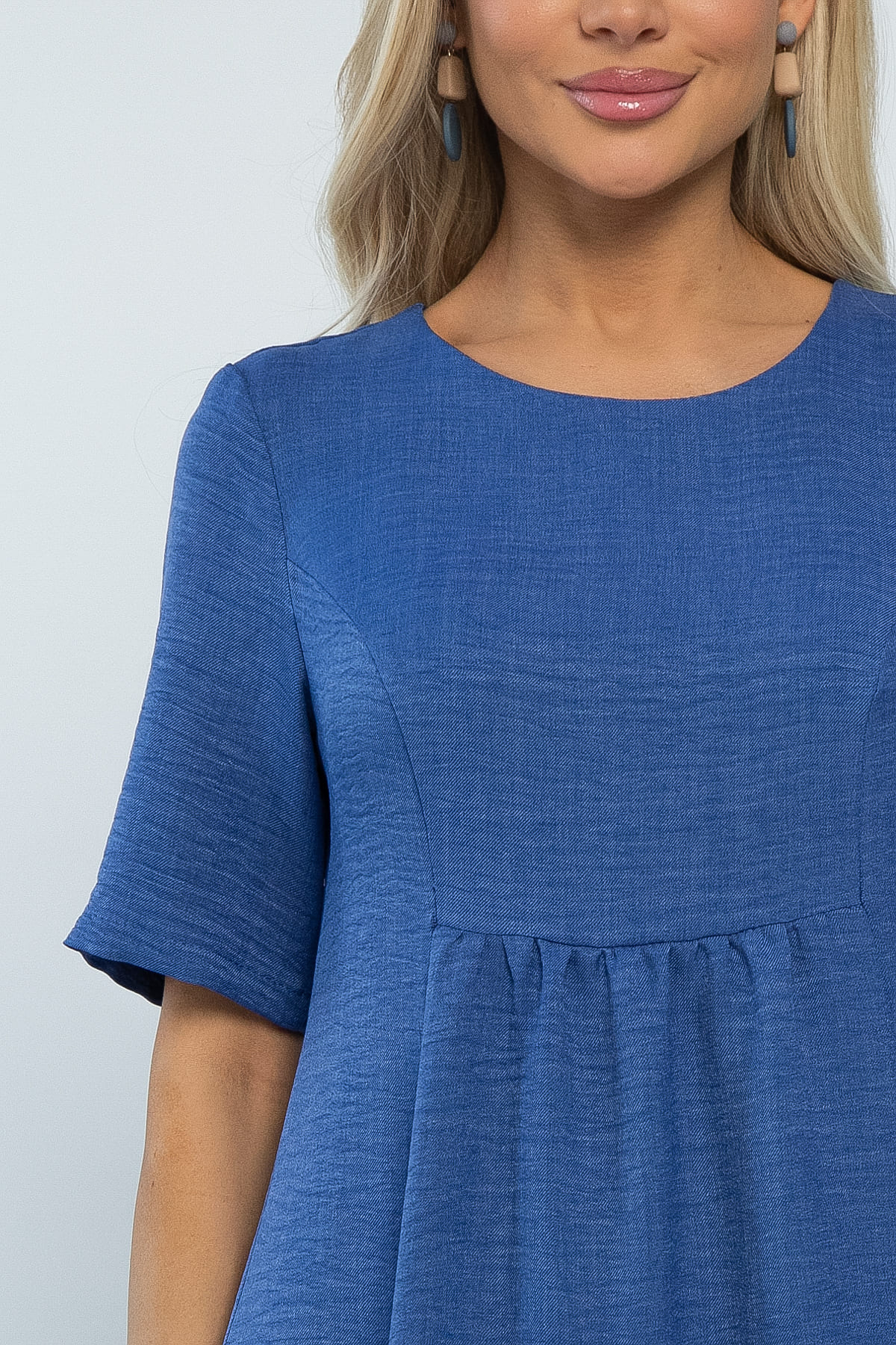 Платье Воздушный поцелуй (светло-синий) П15822-18М