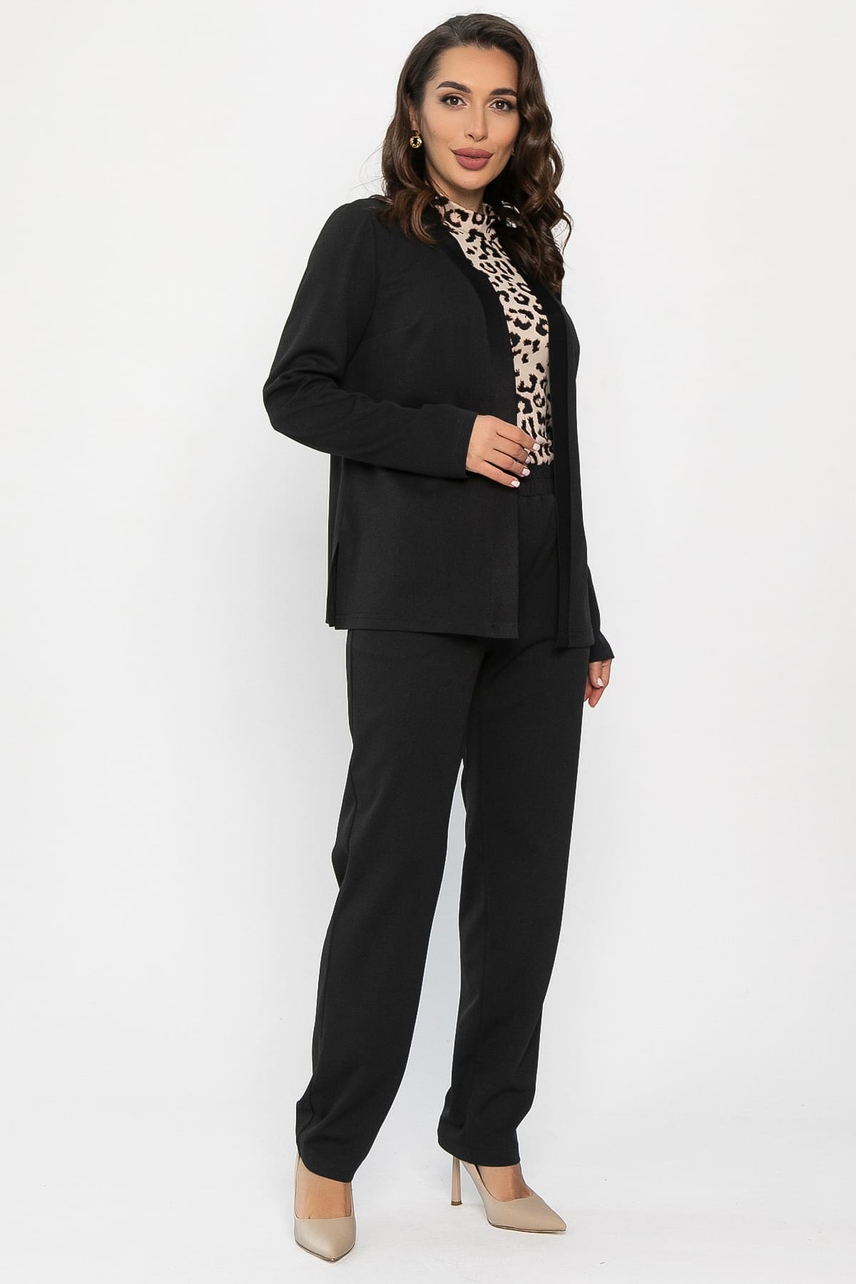 Костюм брючный Альпия (черный) К14301-9М