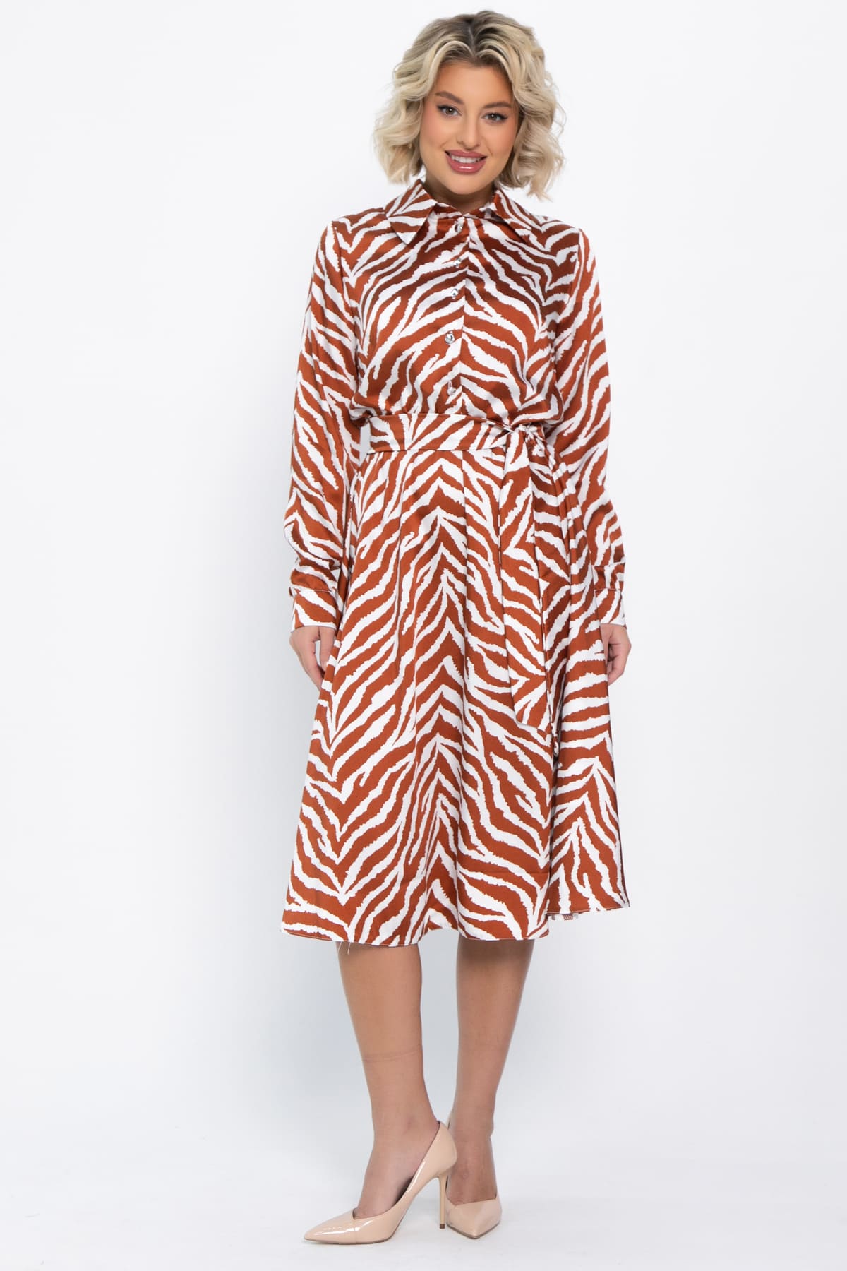 Платье Вайолет (оранжевое) П14775-45М