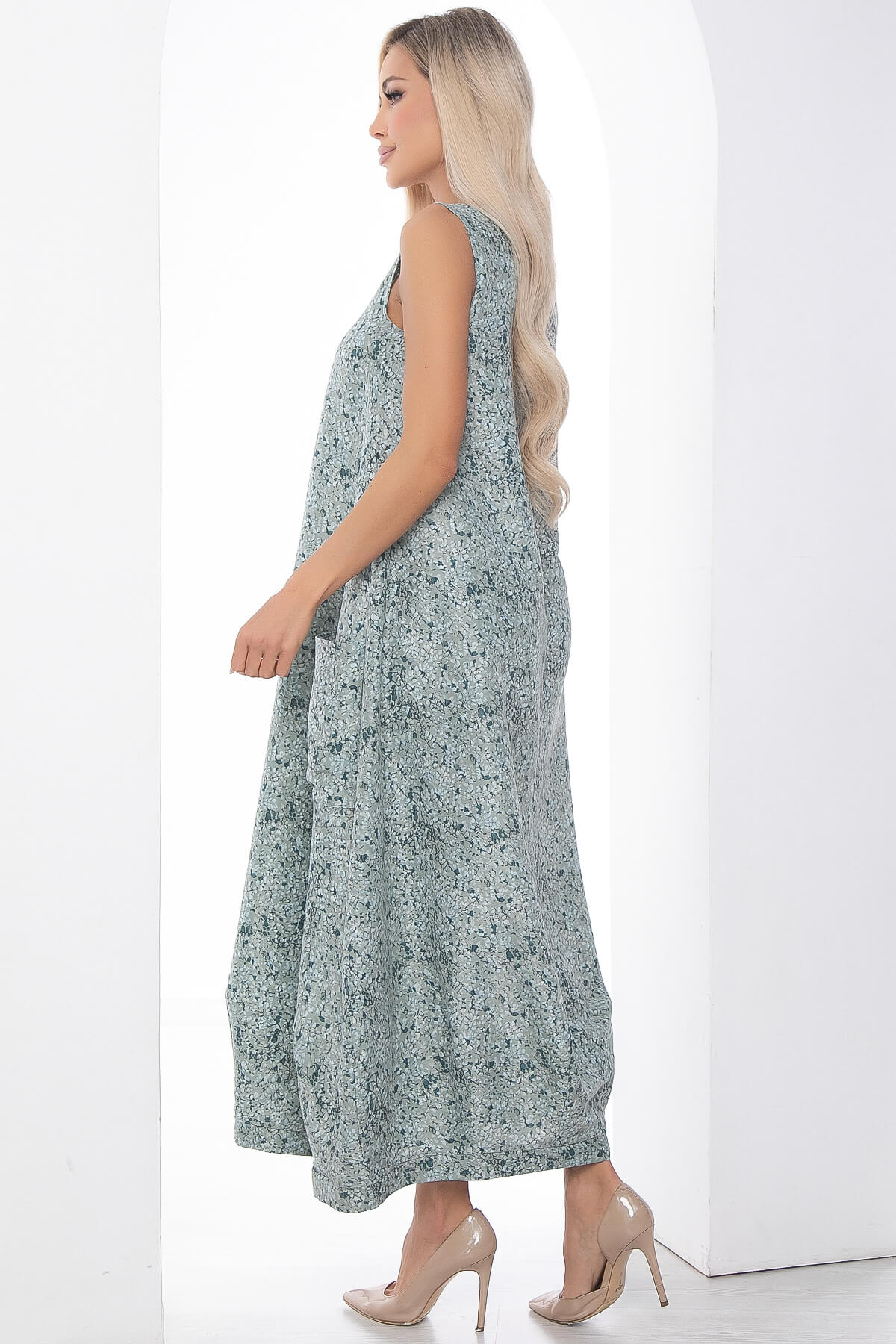 Сарафан В стиле бохо (зеленый) П9037