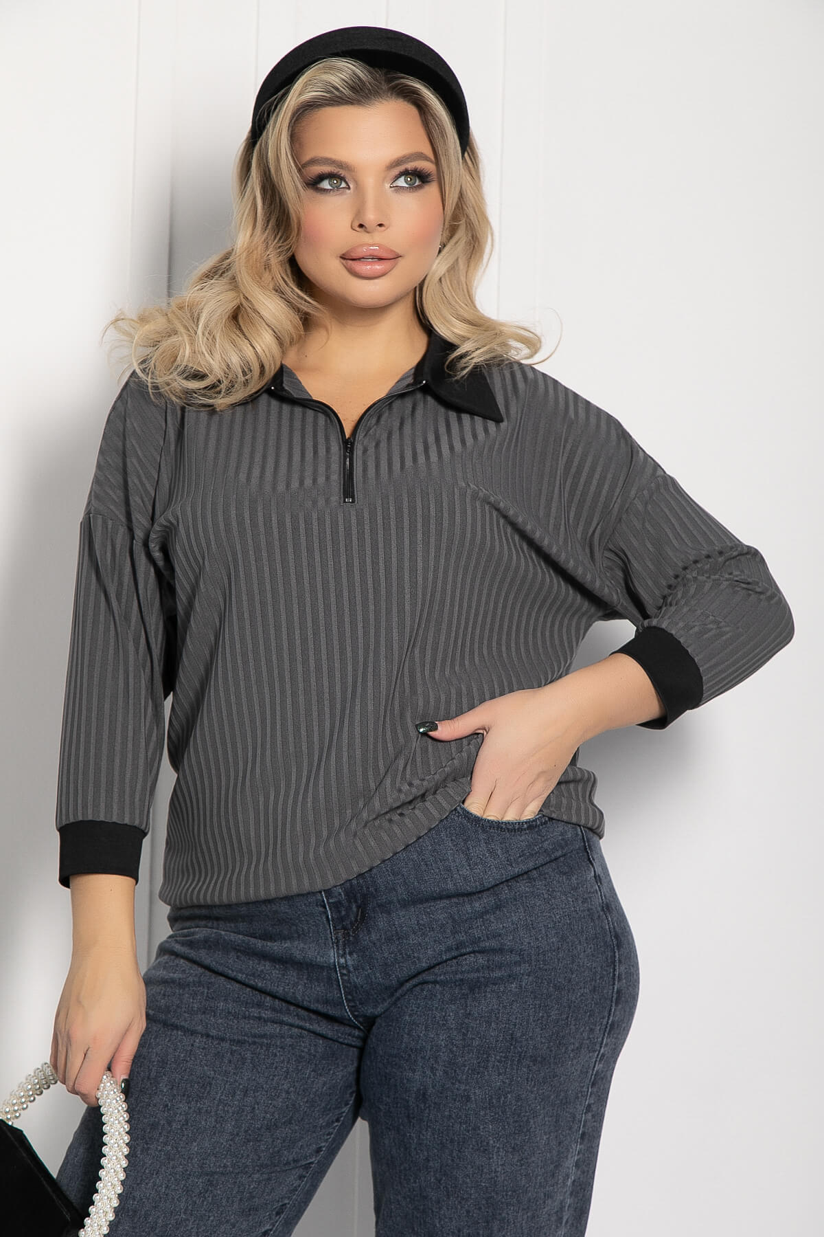 Джемпер Время вперед (серый) Б12517-24