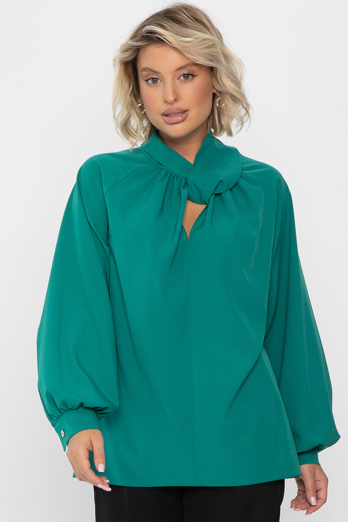 Блуза Юрмала  (изумруд) Б14268-30М