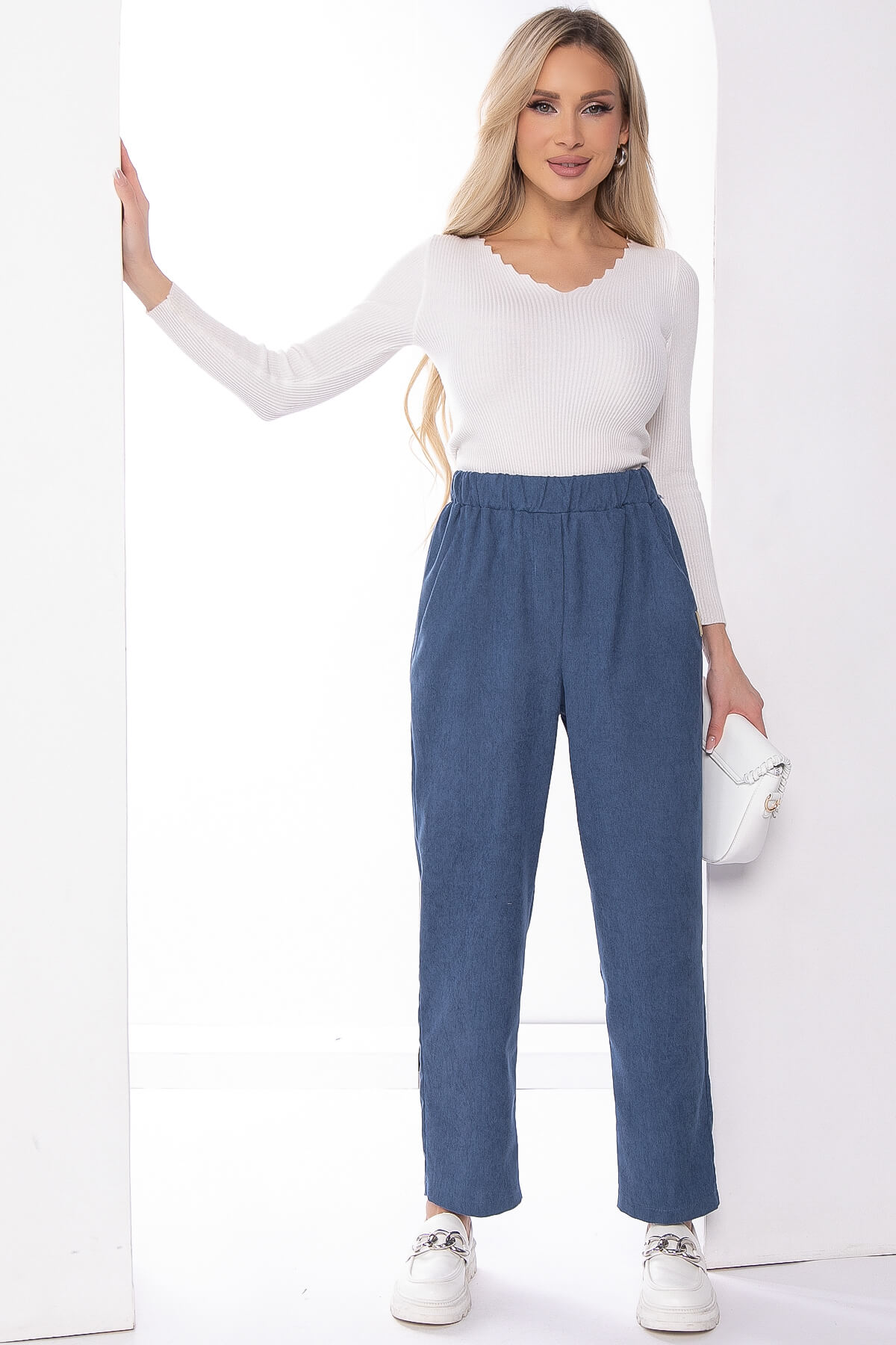 Брюки "Бертина" (синие) Б8268