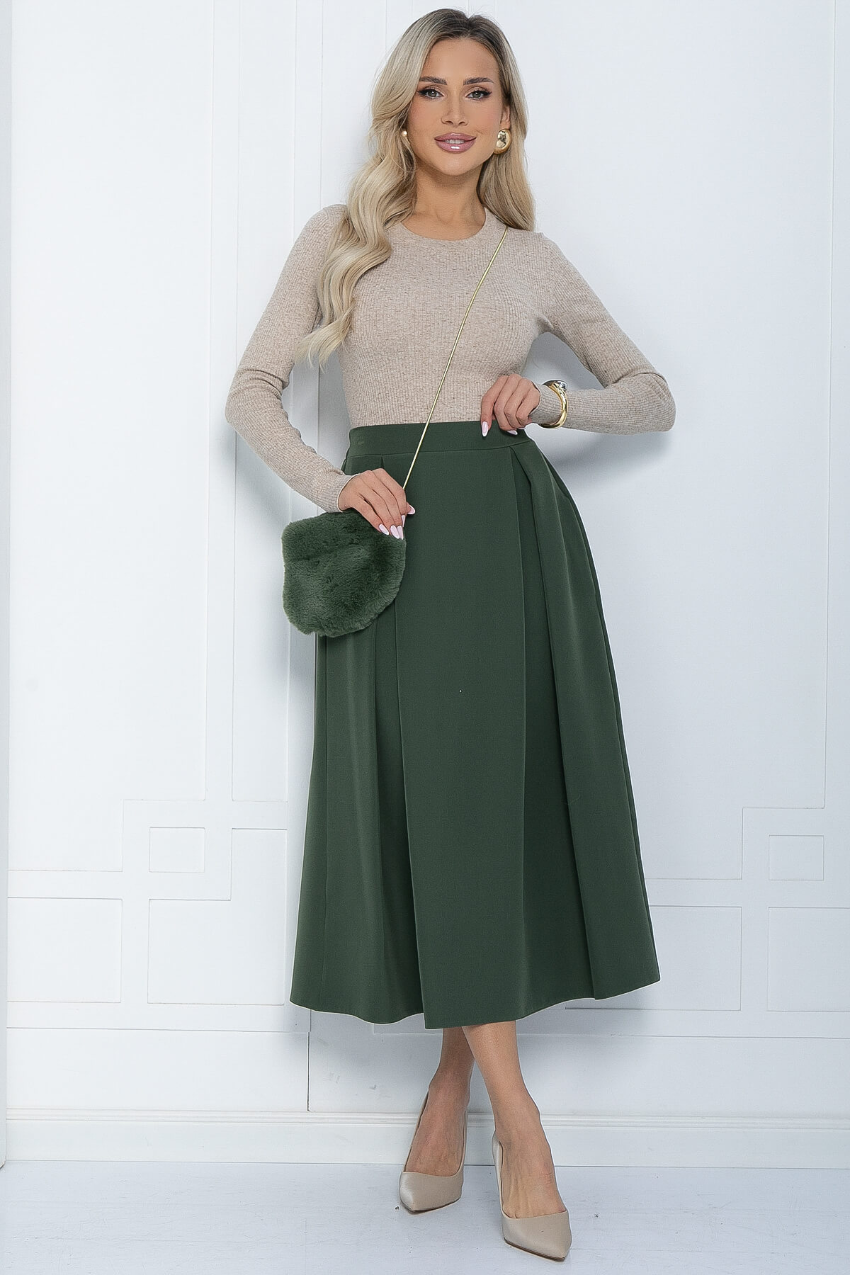 Юбка Мариэтта (хаки) Ю12042