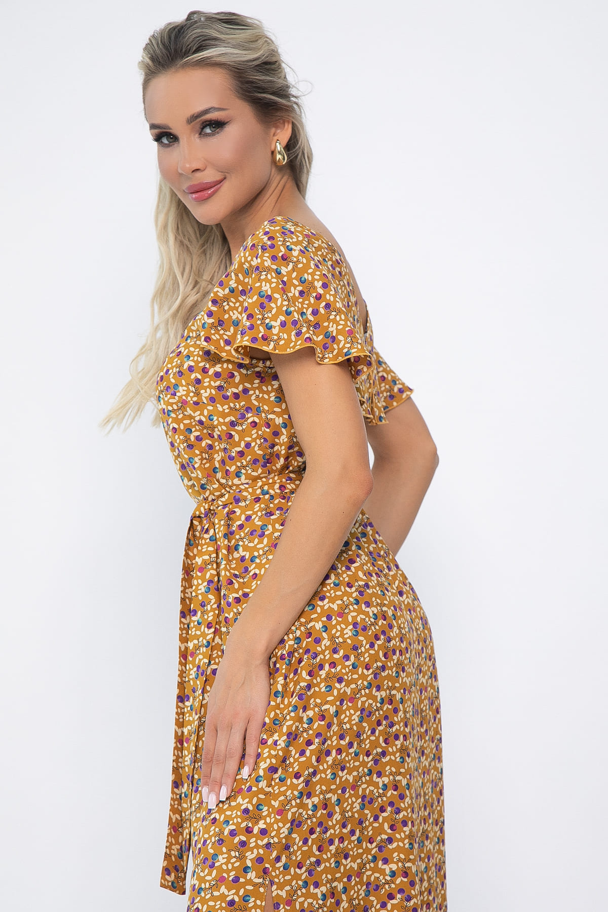 Платье Вечер свиданий (горчица) П13584-16М