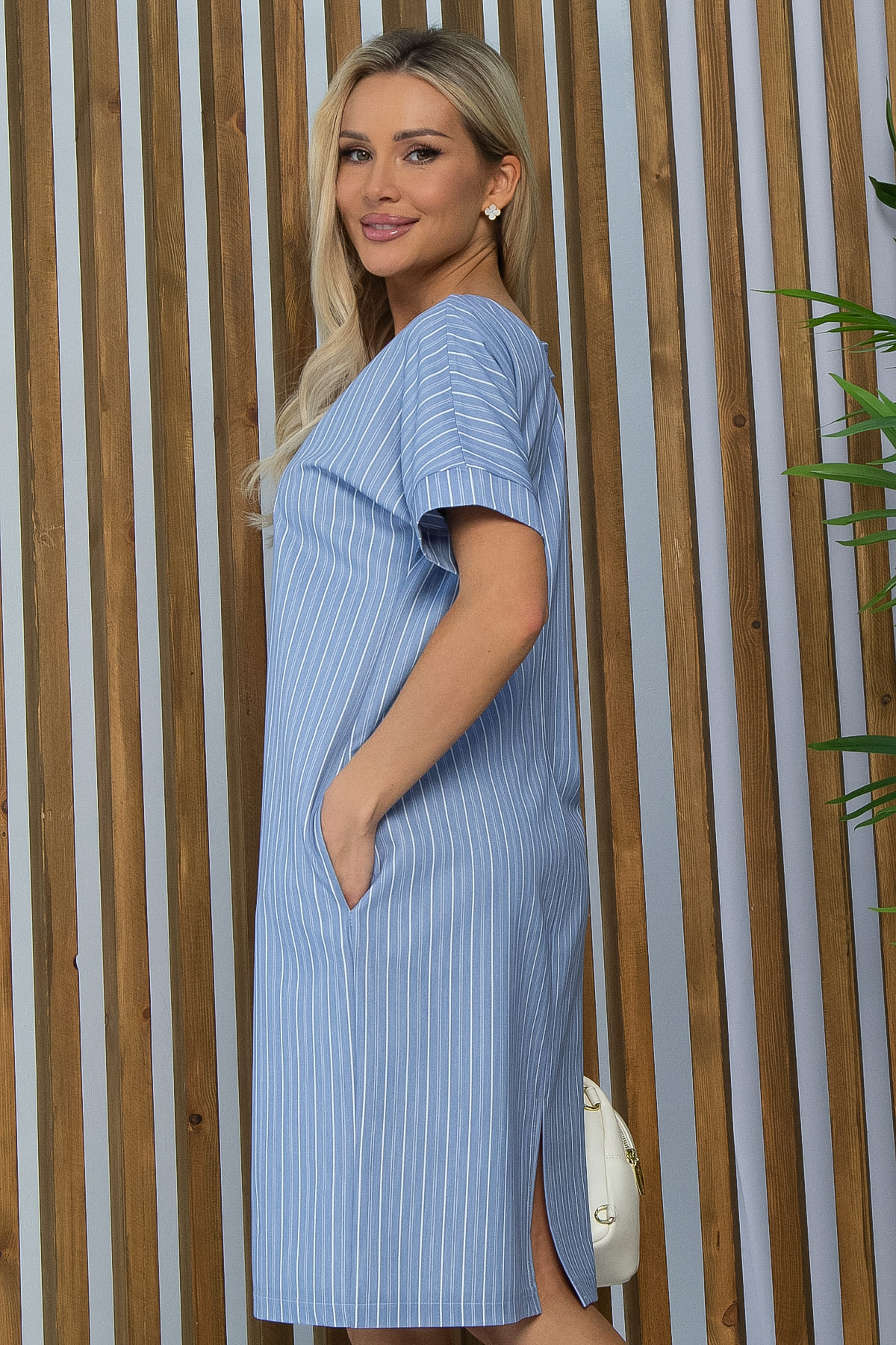 Платье Покоряя сердца (джинс) П13460-1М