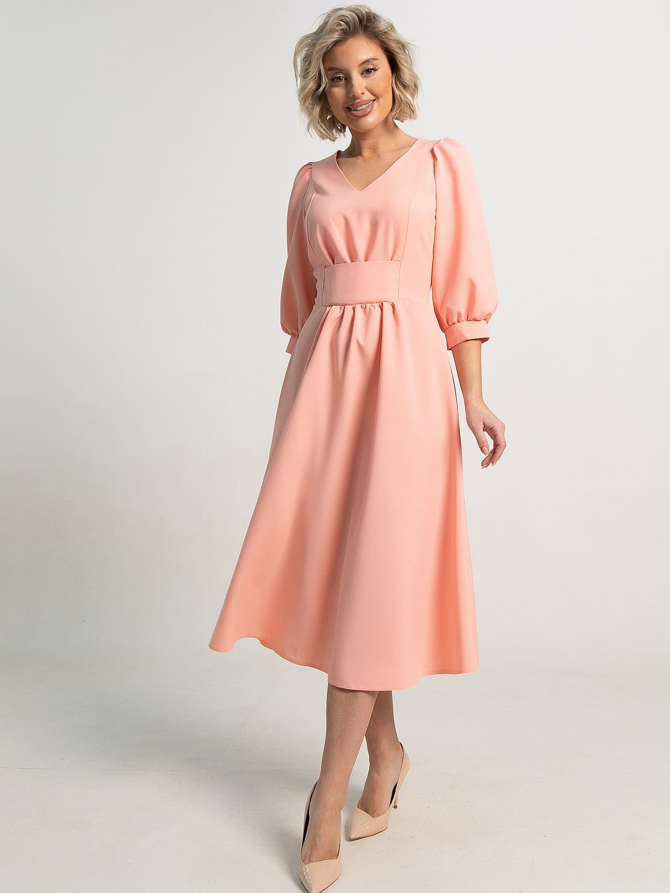 Платье Мадлен (персик) П15623-18М