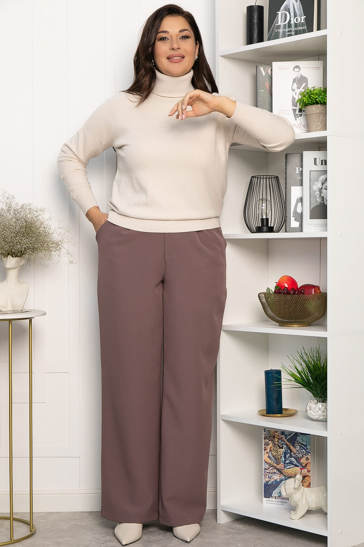 Брюки с карманами Орео (какао) Б14296-25М