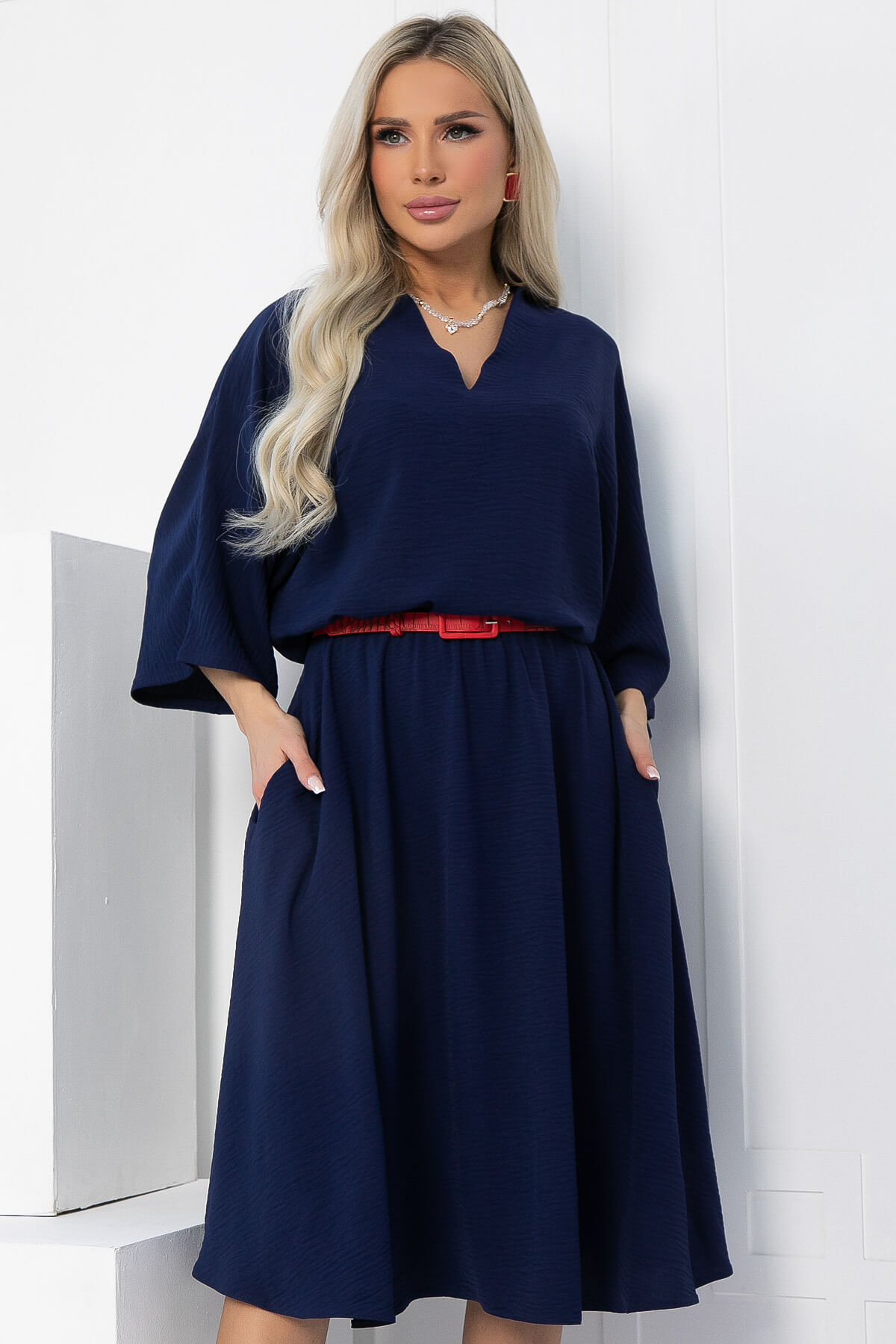 Платье Модера (синее) П12667-16