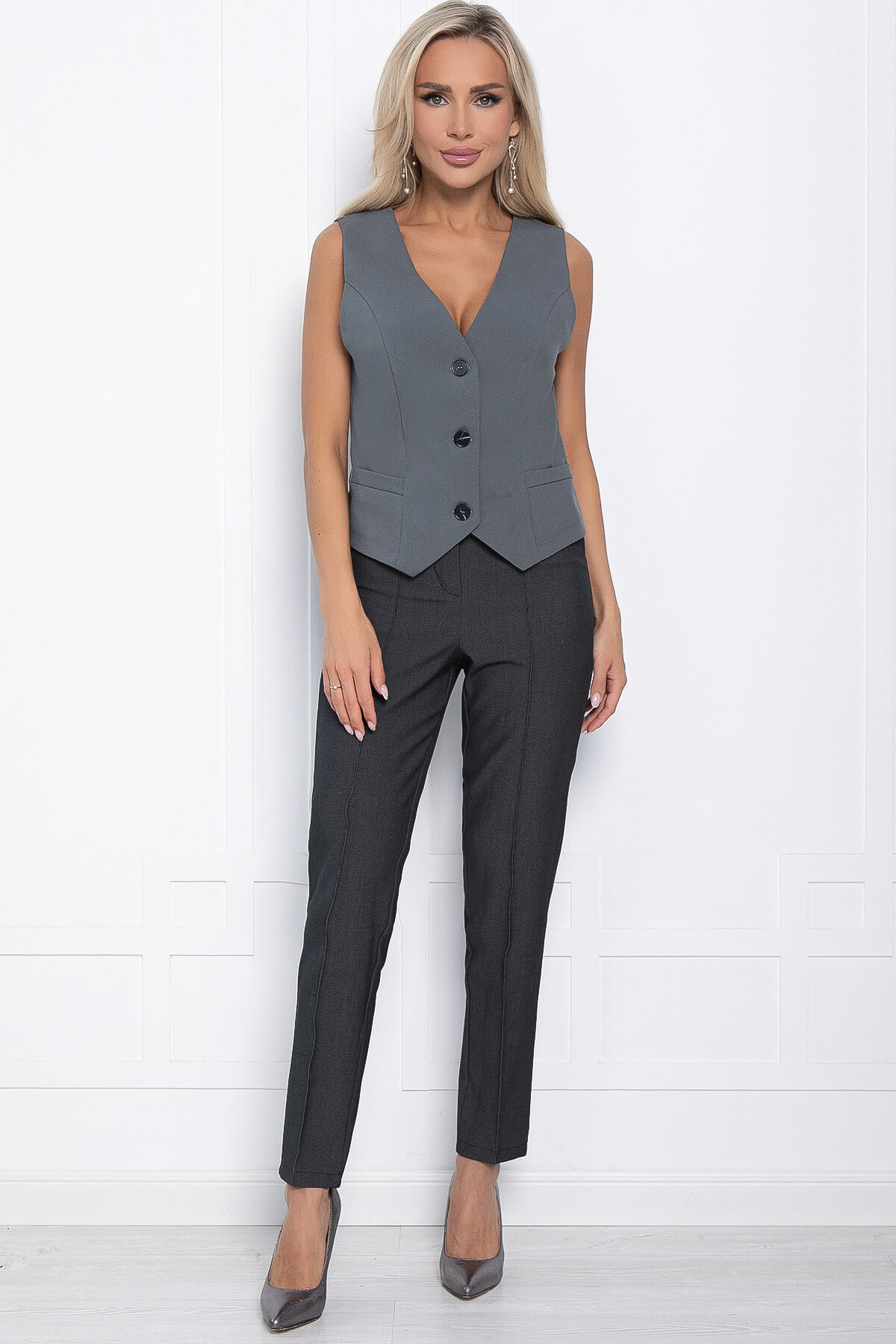 Жилет Кейдж (серый) Б11325