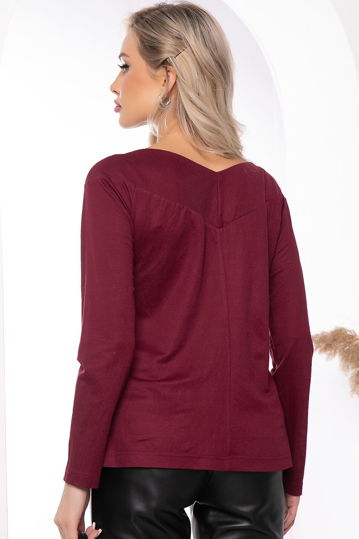 Джемпер "Адель" (винный) Б7812