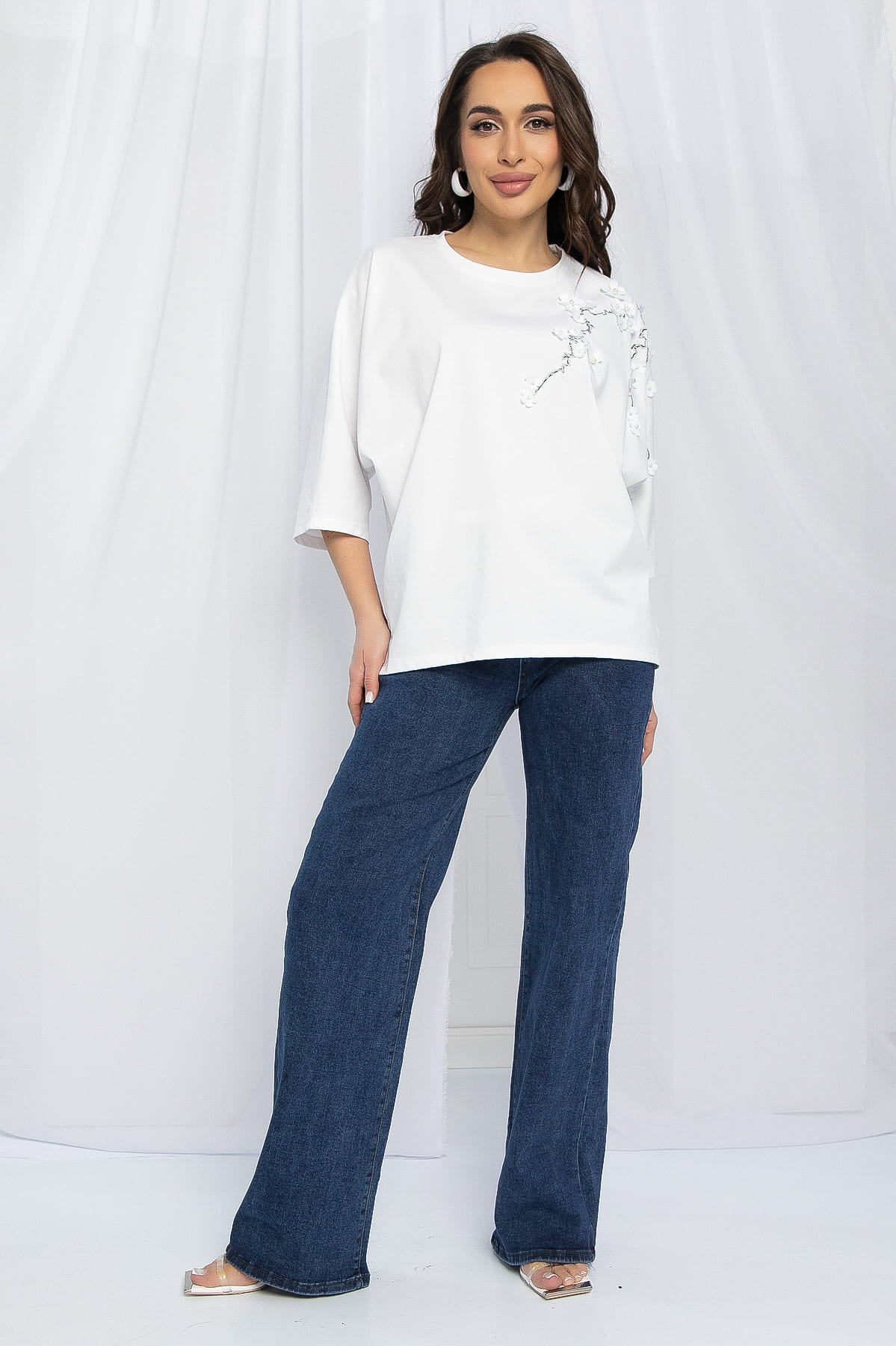 Блуза Мисти (белая) Б13162-20М