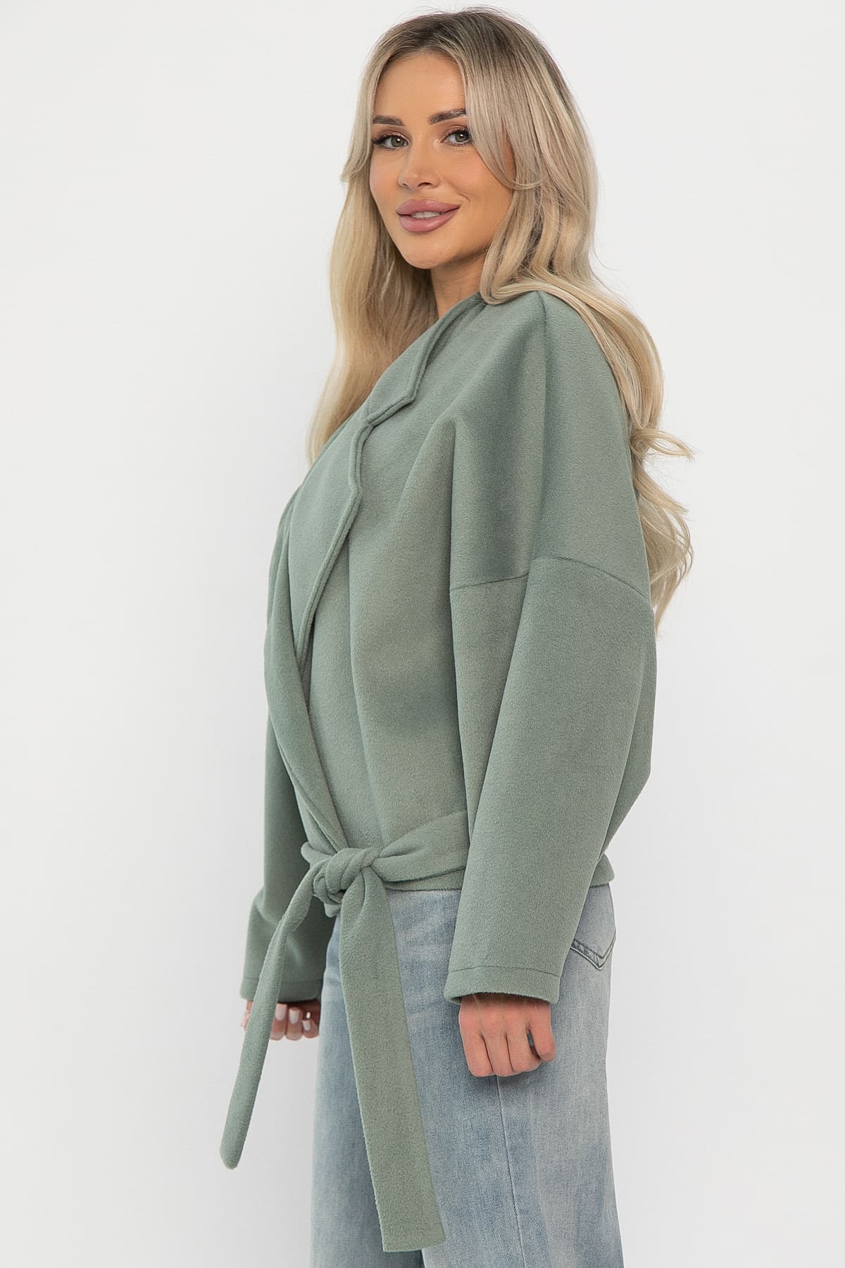 Пальто укороченное Хайт (фисташка) Б14339-7М