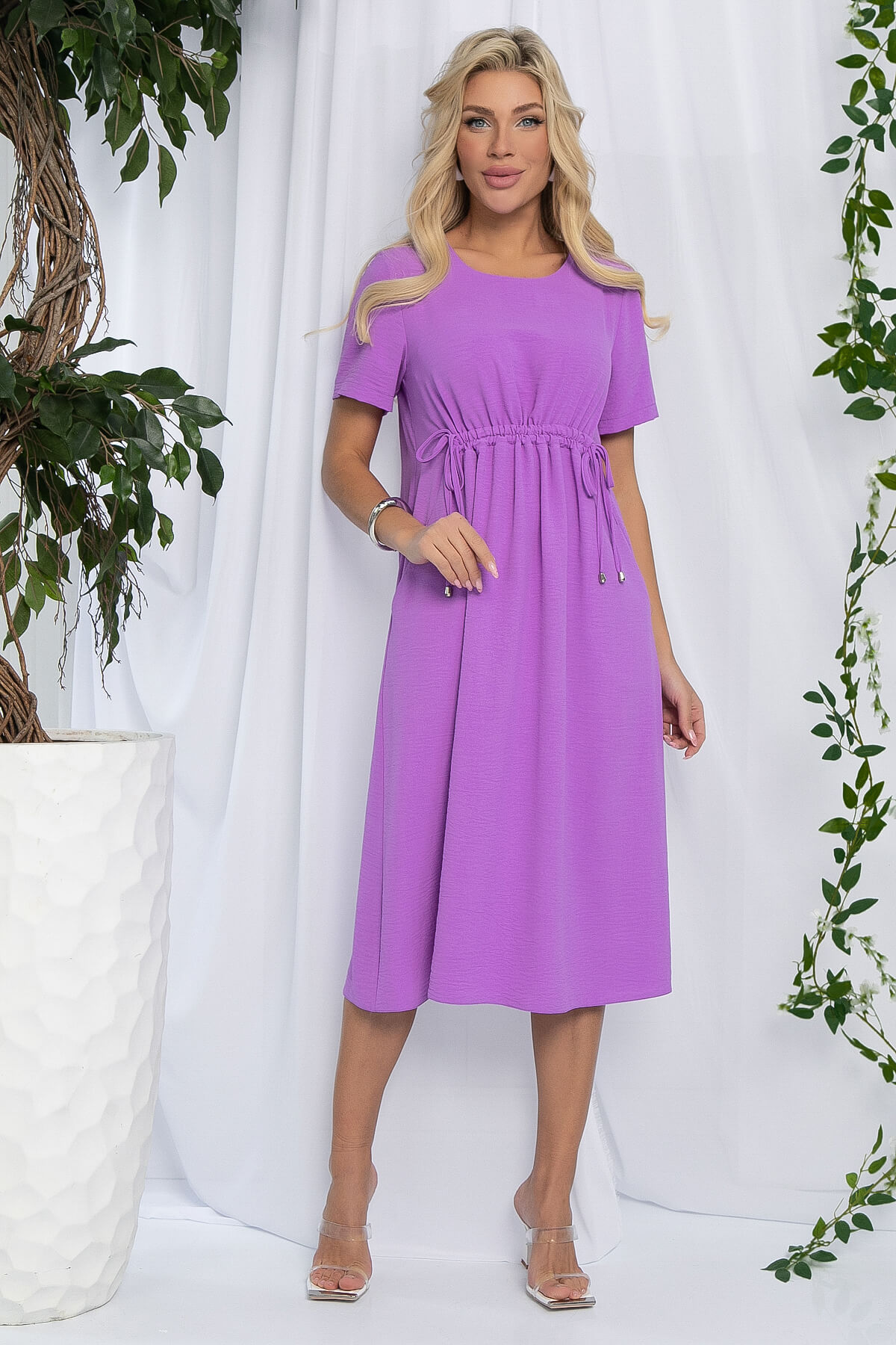 Платье Цветы Лета (сирень) П13058-18М