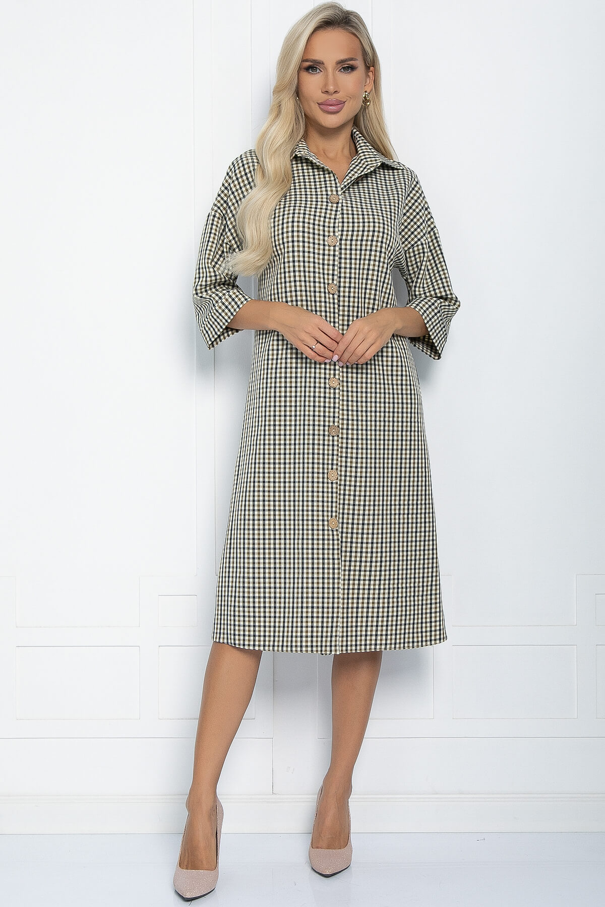 Платье Кэсси (клетка) НЬЮ П11220