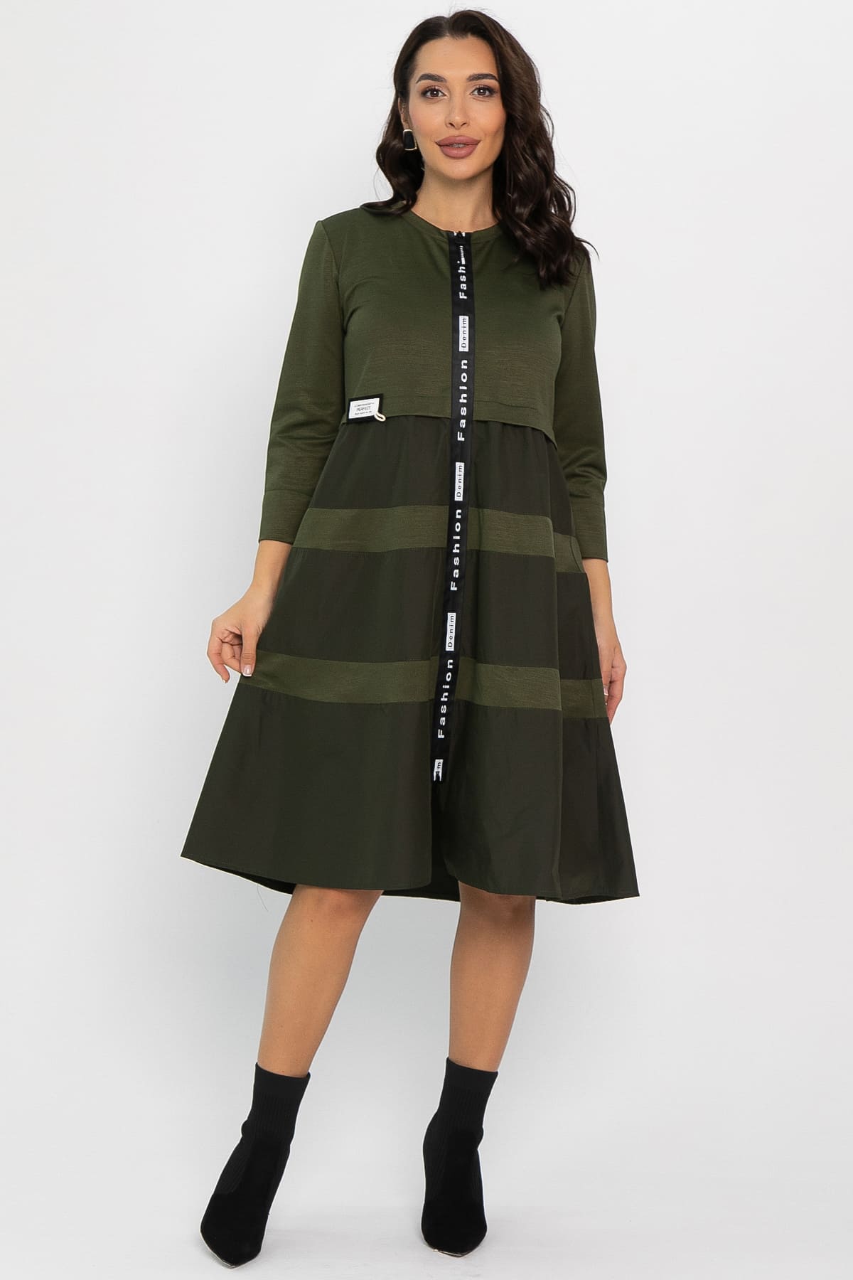 Платье Наири (хаки) П14427-5М