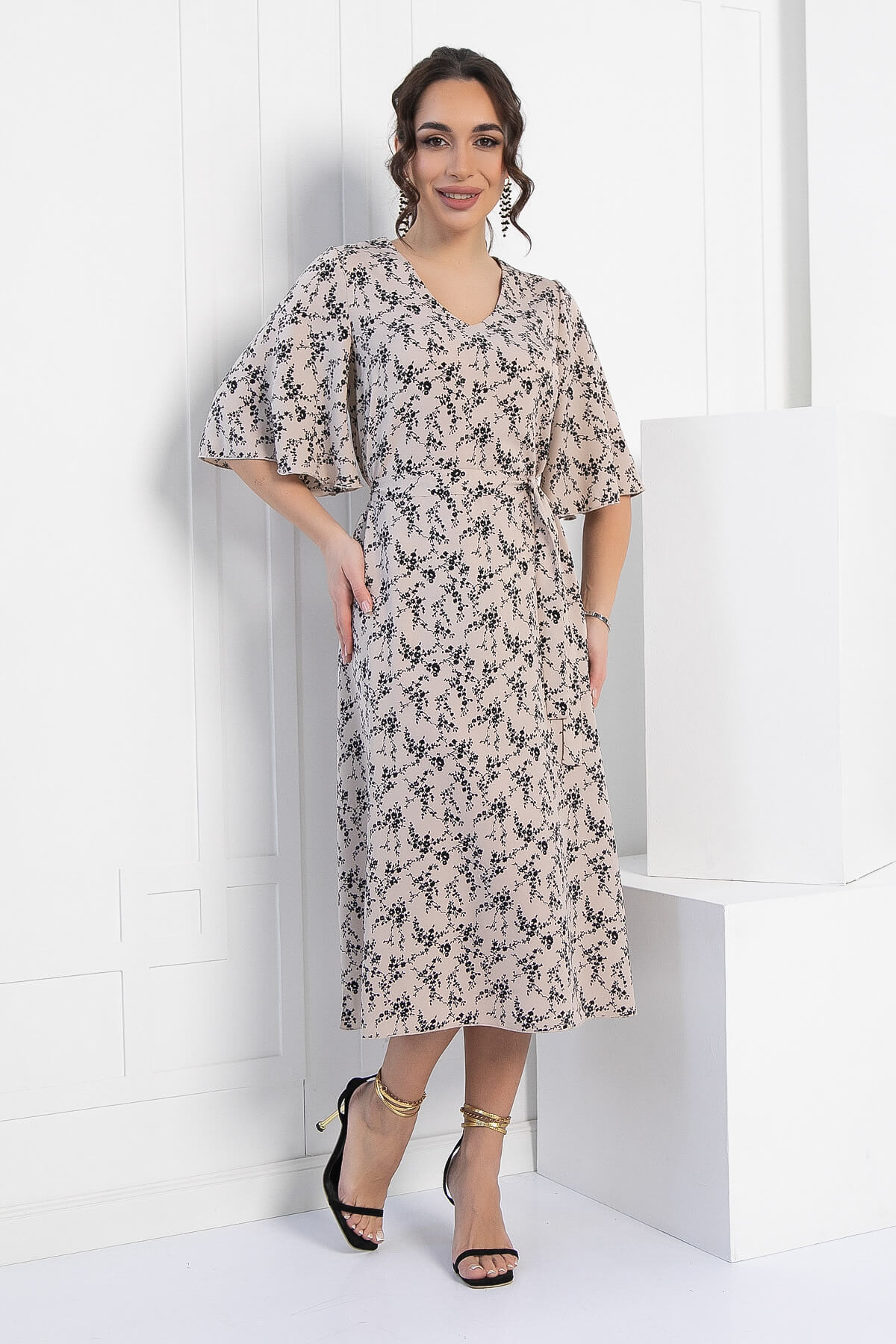 Платье Натали (бежевое) П12732-21М